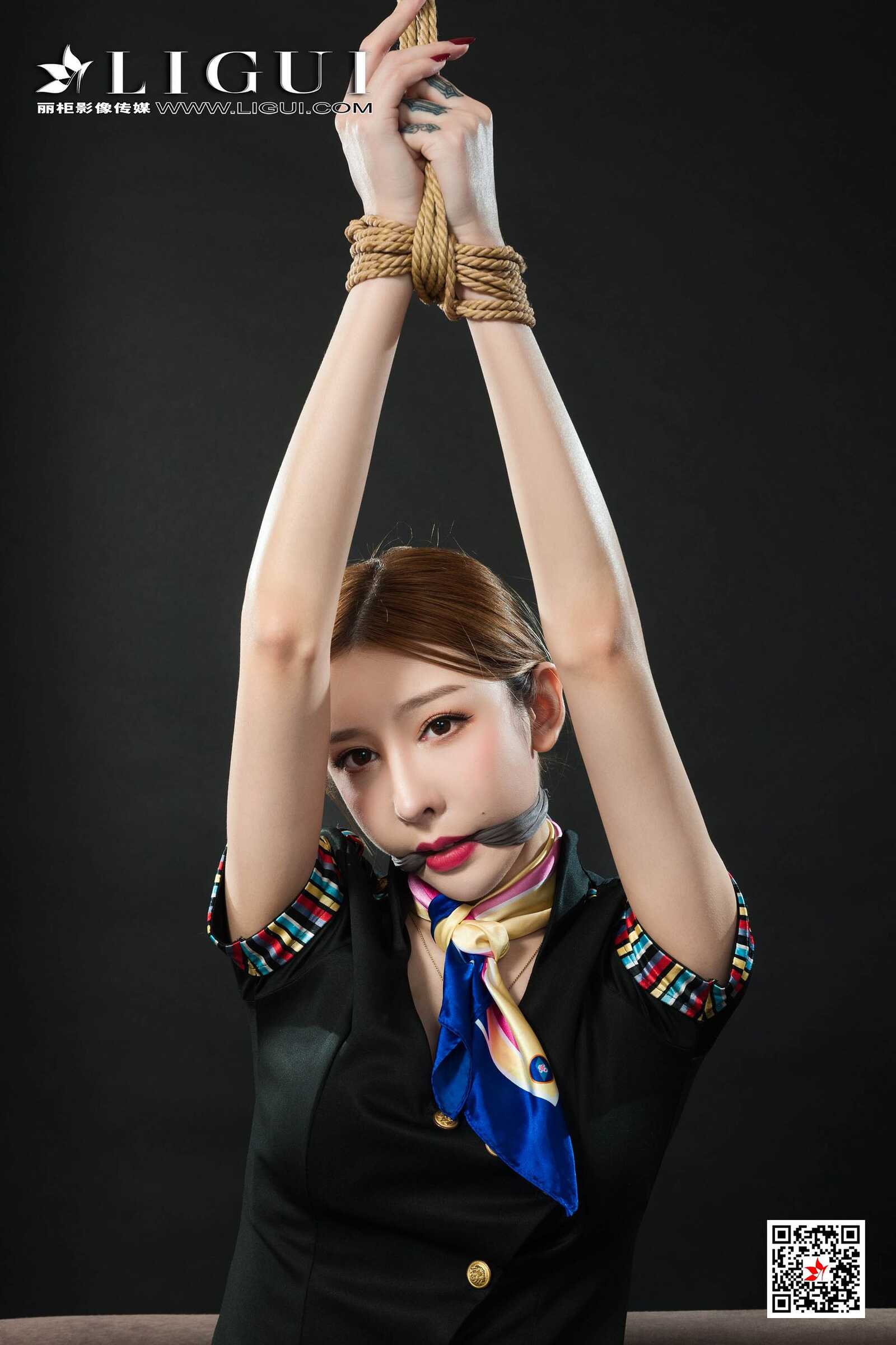 兔子《空姐捆绑绳艺》 [丽柜美束Ligui] 写真集第17张