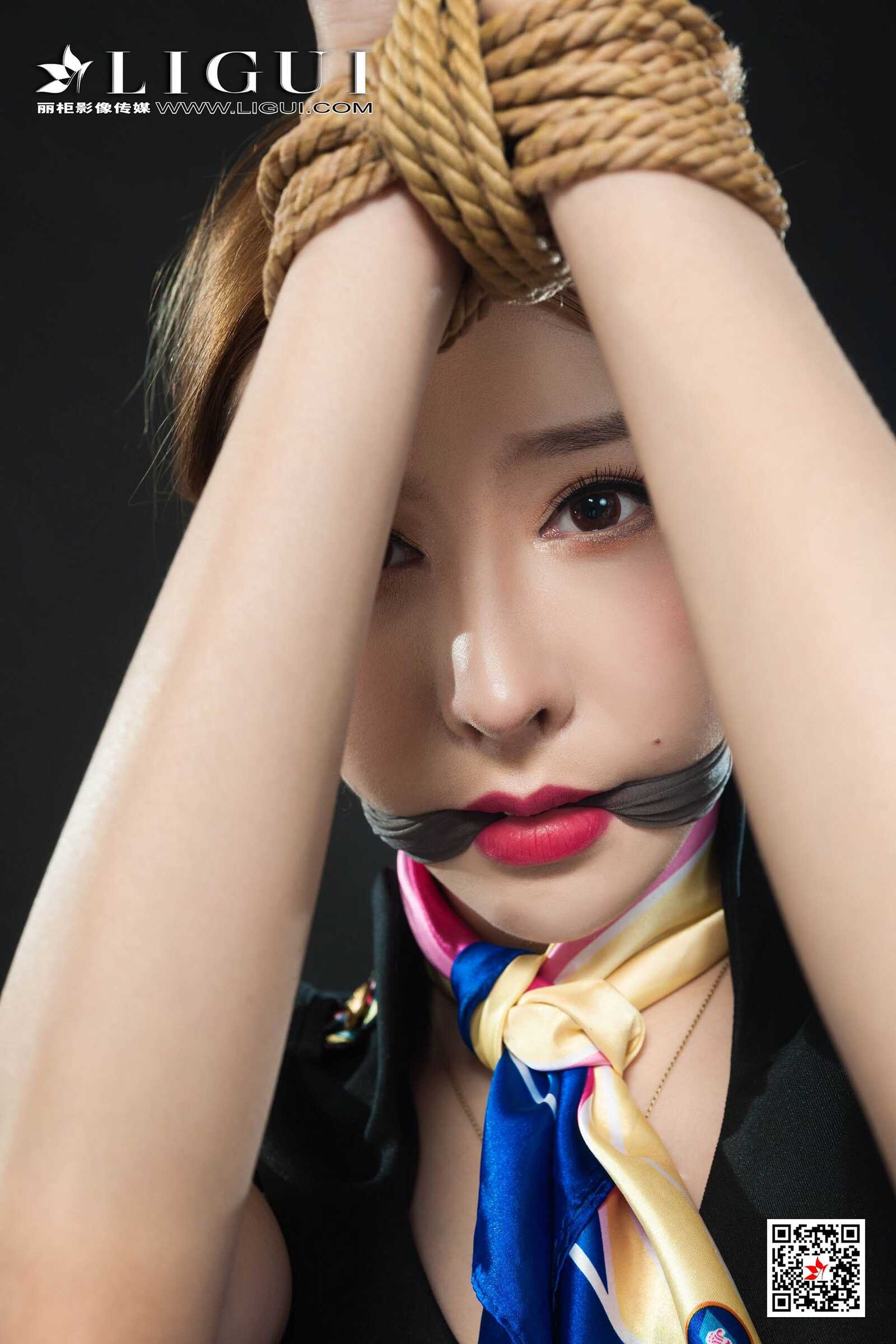 兔子《空姐捆绑绳艺》 [丽柜美束Ligui] 写真集第15张