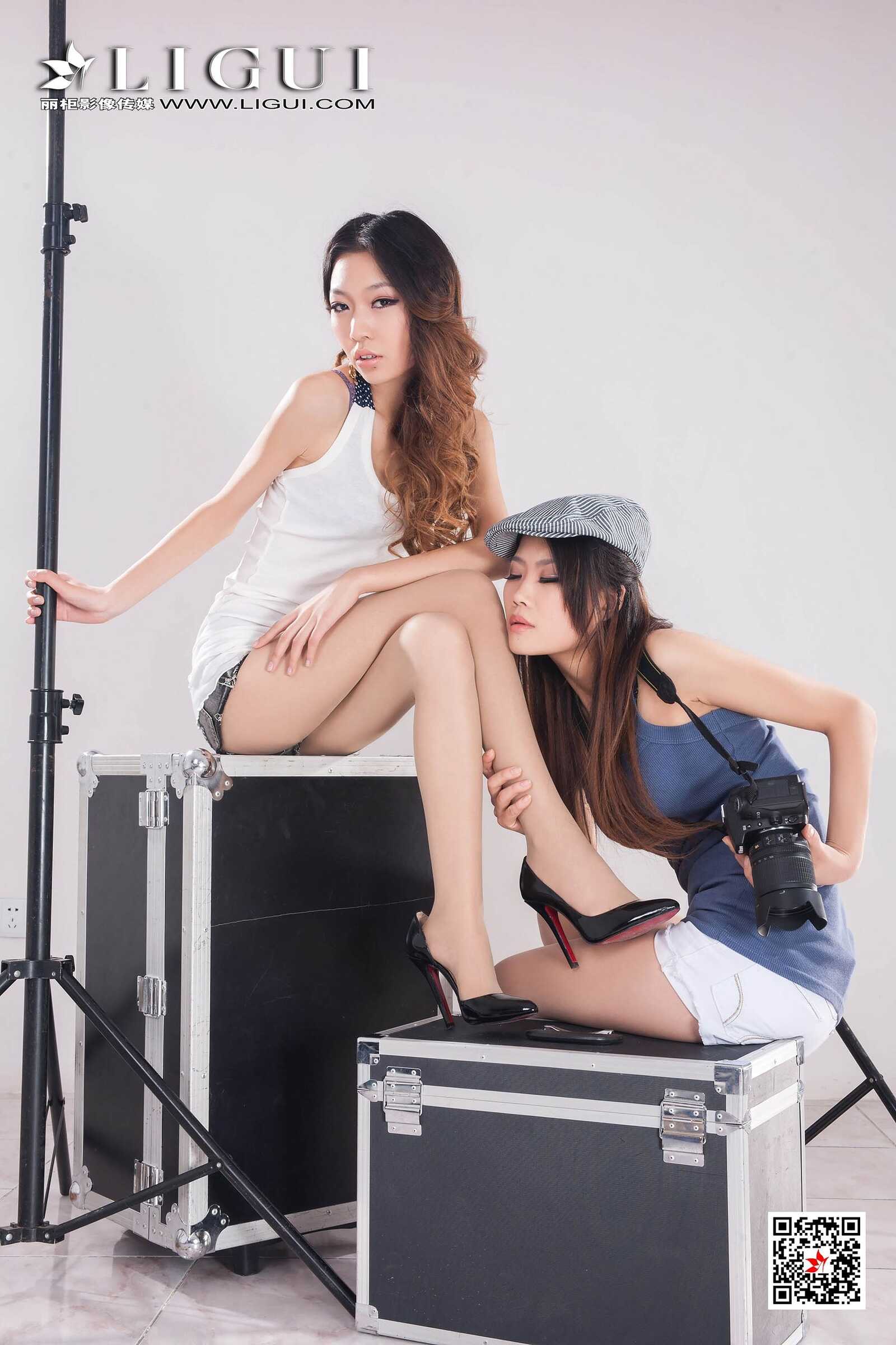 文欣&amp;amp;怡萱《时尚双花》 [丽柜Ligui] 网络丽人第11张