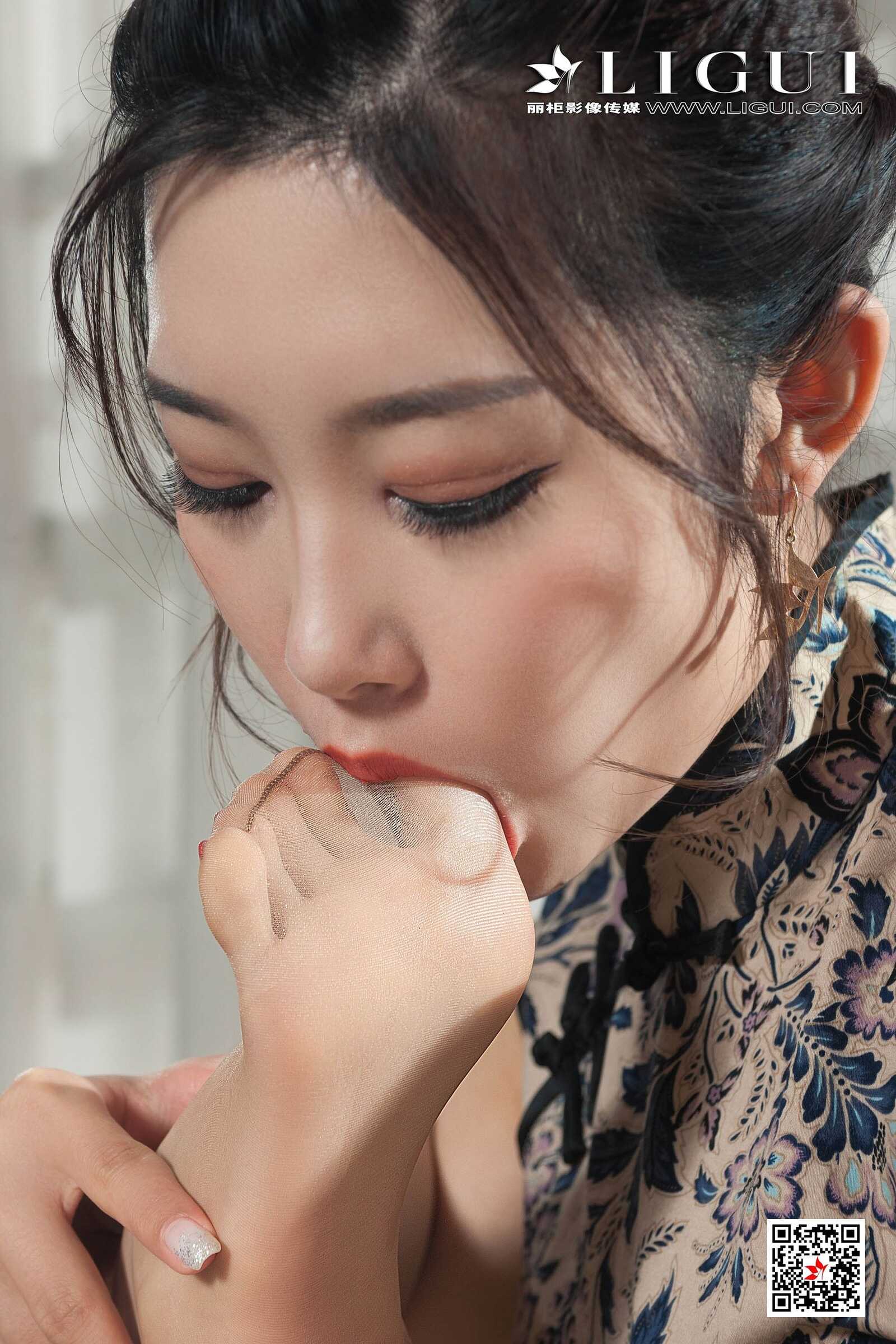 腿模筱筱《旗袍茶足》 [丽柜Ligui] 网络丽人第10张