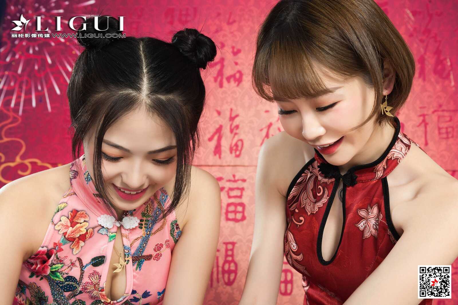 潘潘&amp;amp;洋洋《姐妹花汤圆丝足》 [丽柜Ligui] 写真第7张