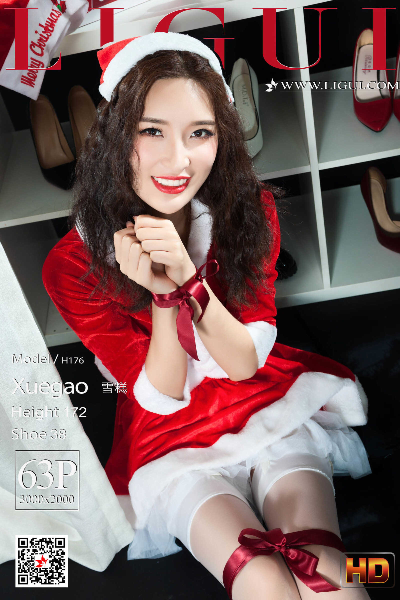 雪糕《白丝圣诞老人》 [丽柜Ligui] 写真集第18张