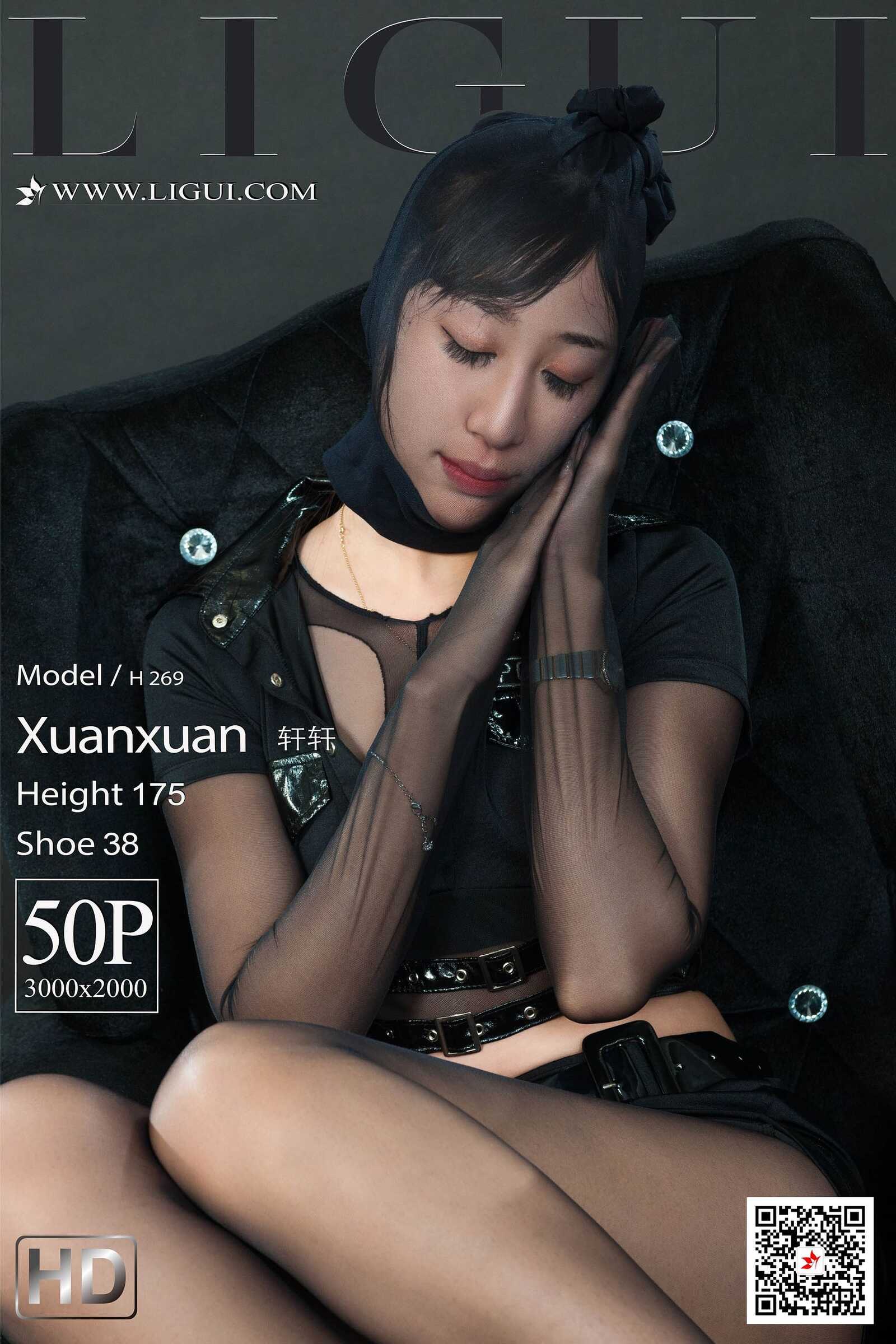 Model 轩轩《镣铐黑丝女警》 [丽柜Ligui] 网络丽人第17张