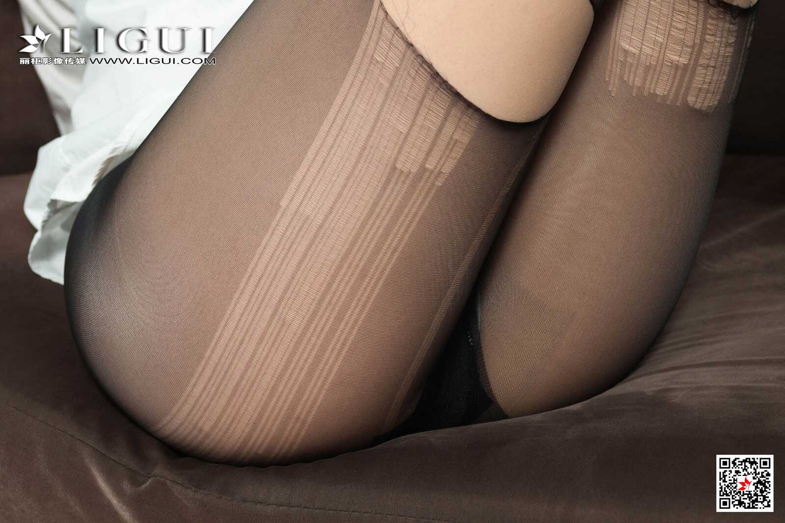 Model 然然《黑丝白衬衫捆绑》 [丽柜美束Ligui] 写第5张