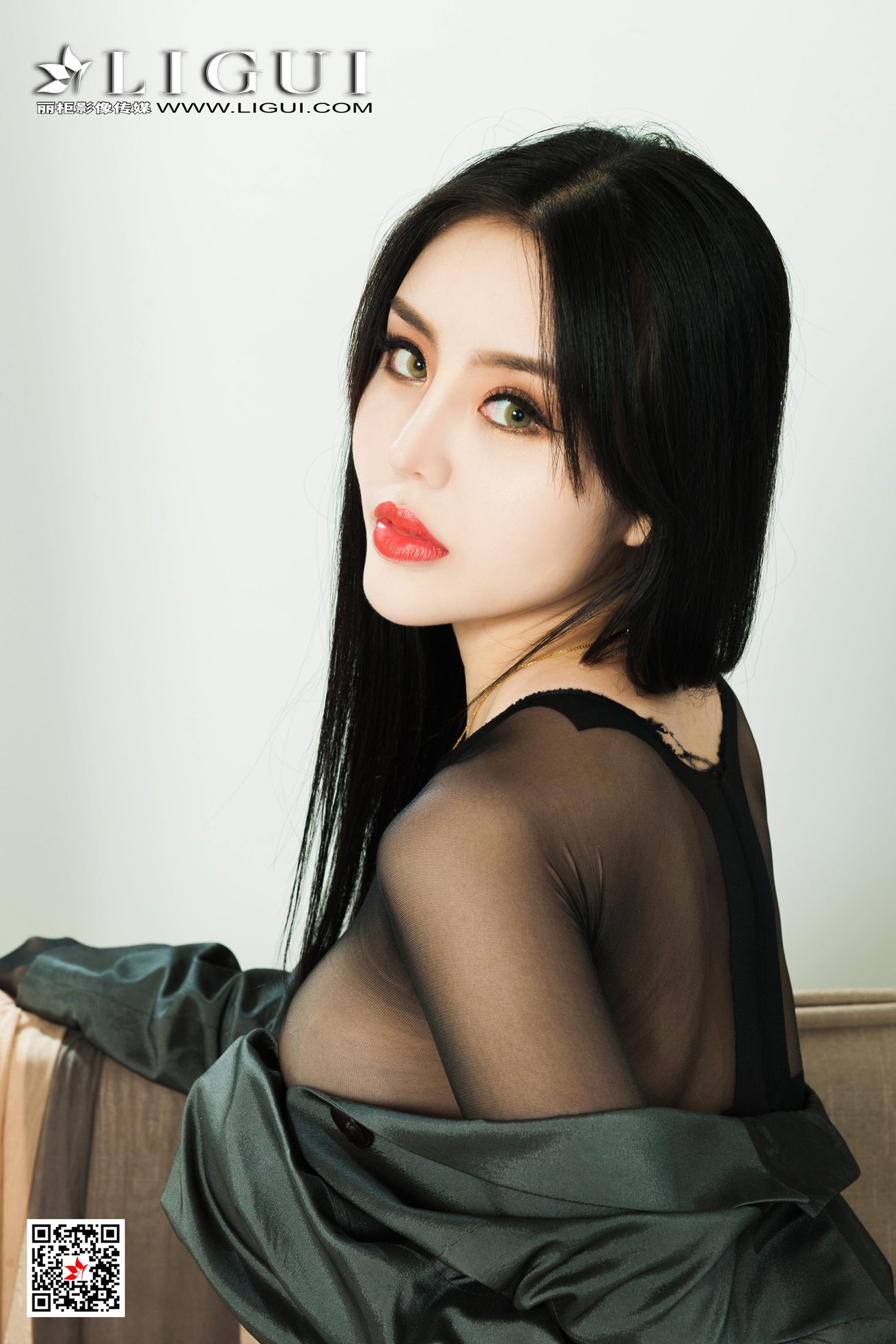 [Ligui丽柜]网络丽人 2021.05.12 Model《黑丝魅惑》凉第18张