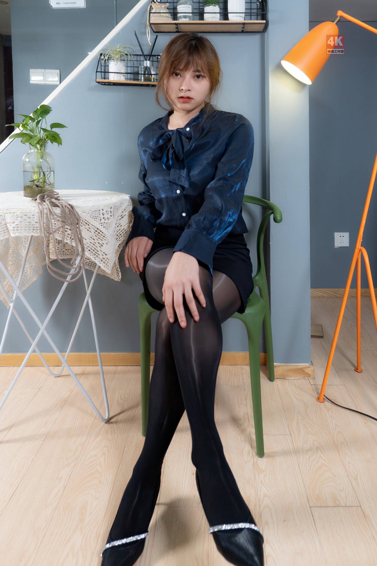 [Ligui丽柜]网络丽人 2021.06.22 Model《黑秘书 ro 白秘第8张