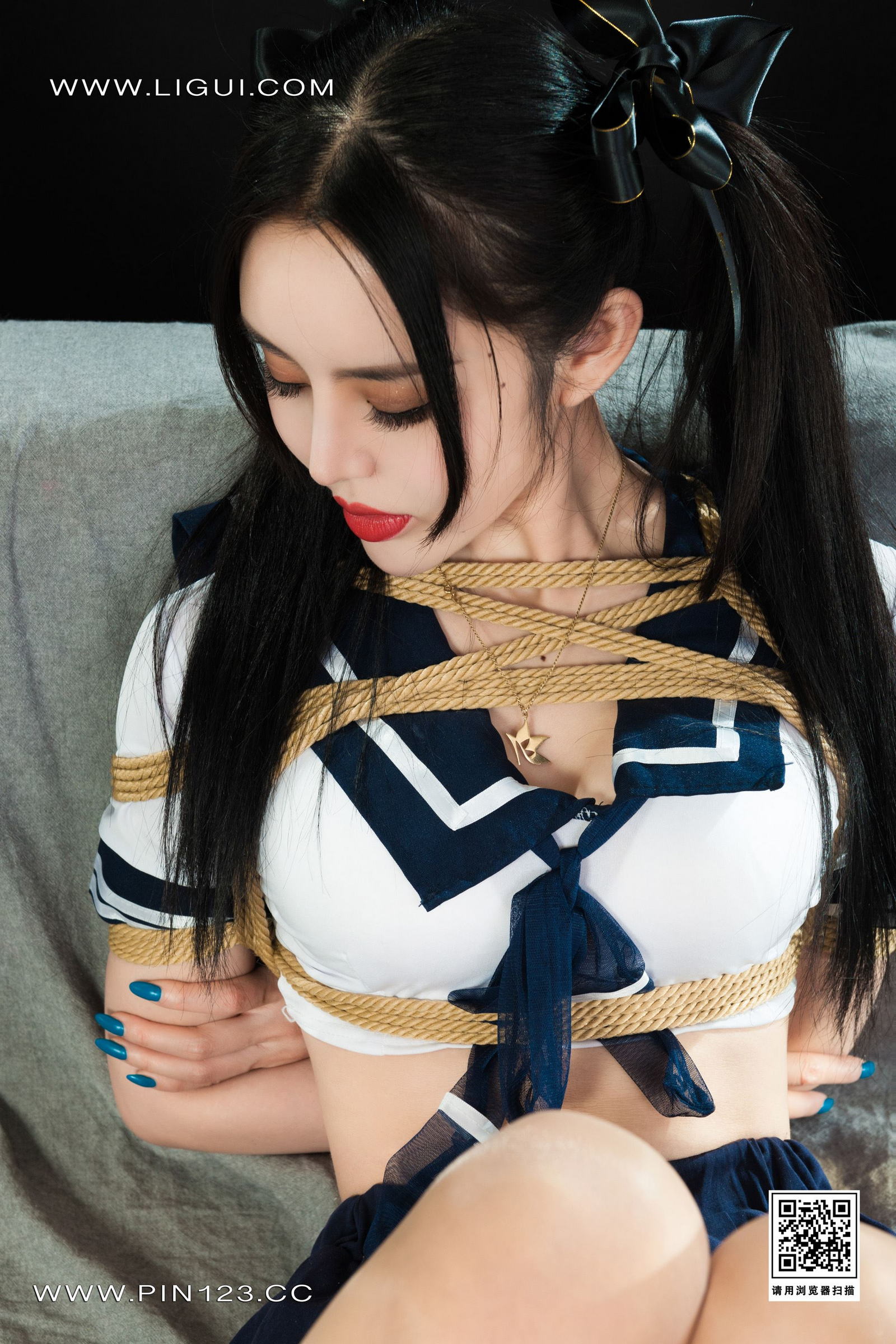 Ligui丽柜 2022.11.04 紧缚学妹 凉儿第20张