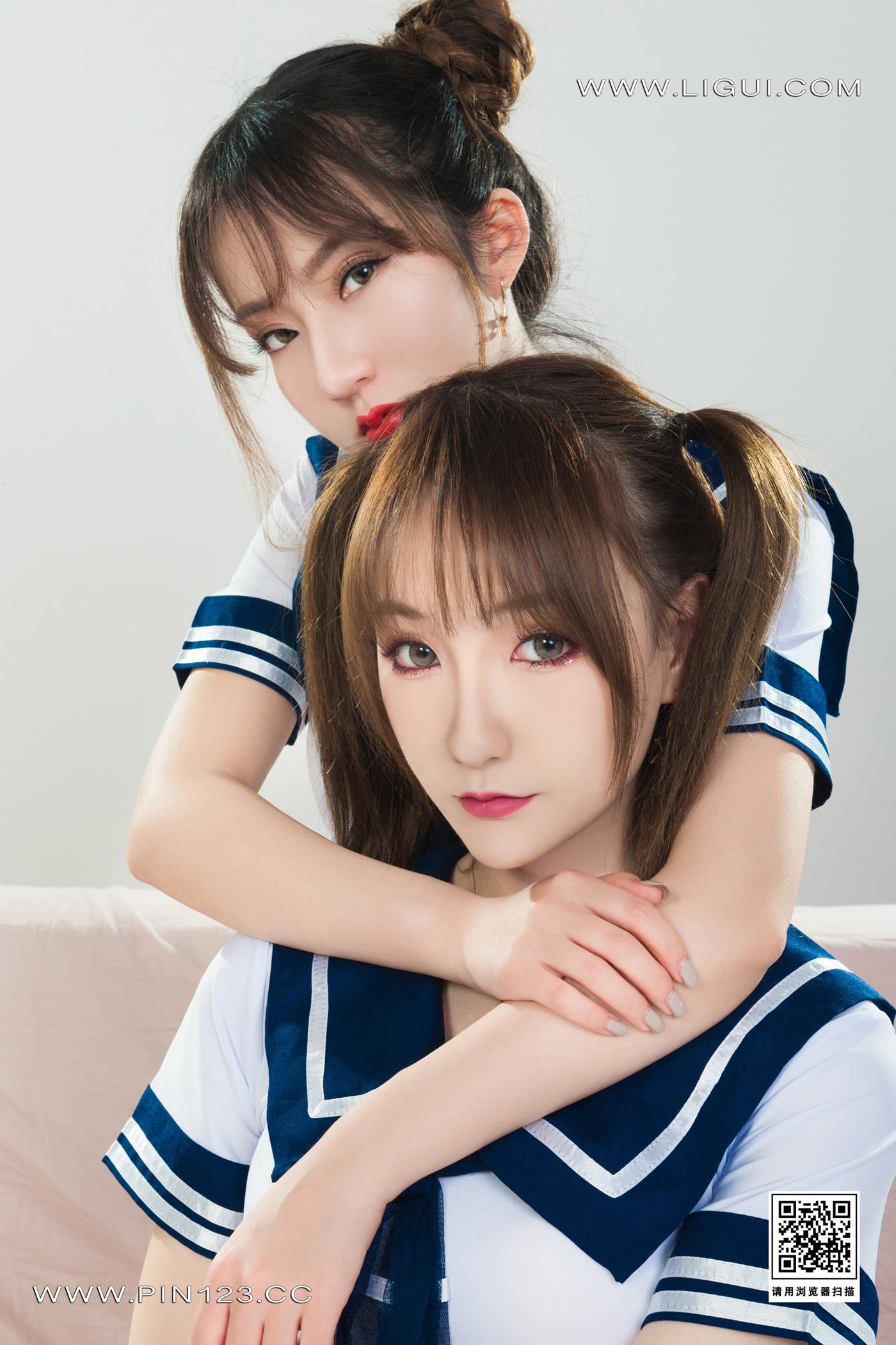 [Ligui丽柜]2023.03.02 双生花-同桌的你（上） 心心＆汐汐第2张