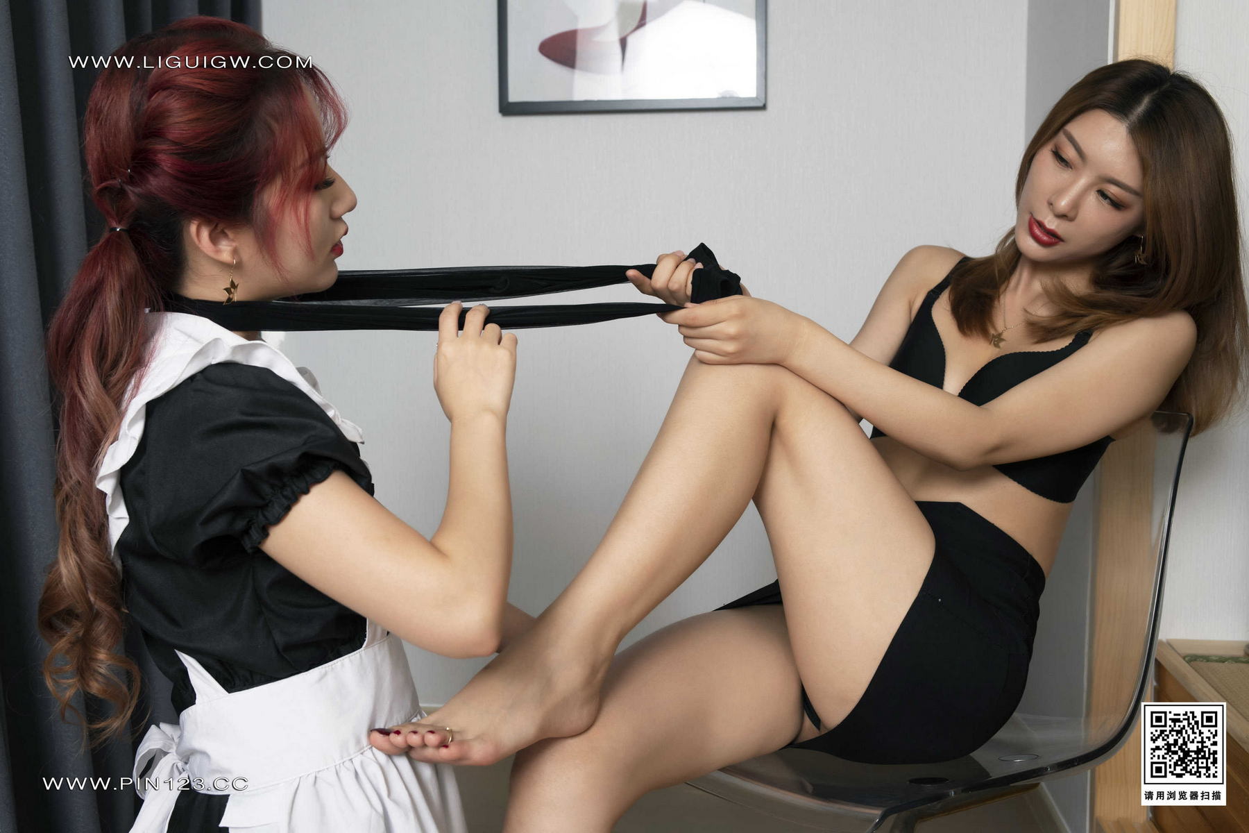 [Ligui丽柜] 2023.11.23《美仆欲足》克拉拉&amp;汐汐第7张