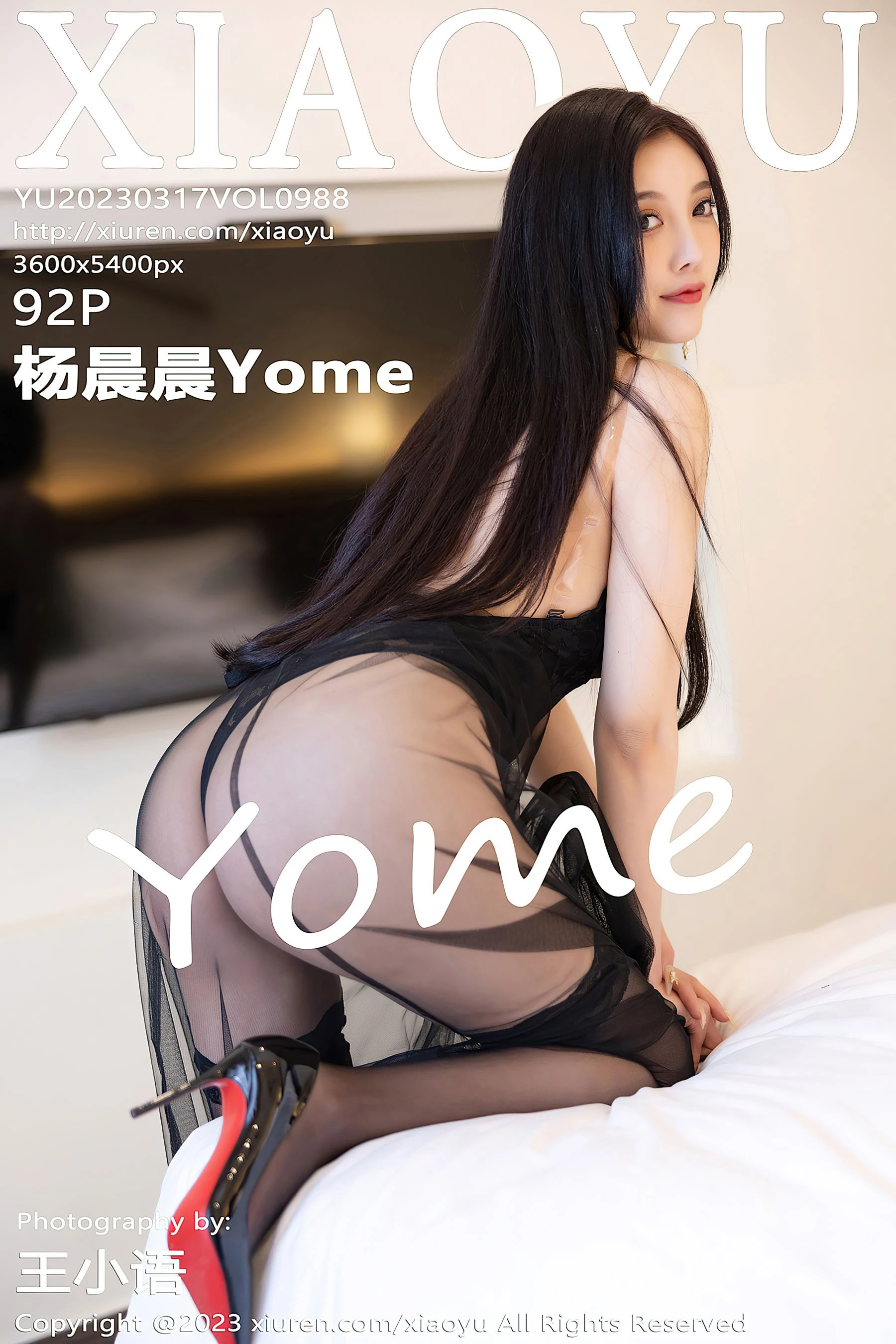 语画界 VOL.988 杨晨晨Yome 黑丝美臀第12张