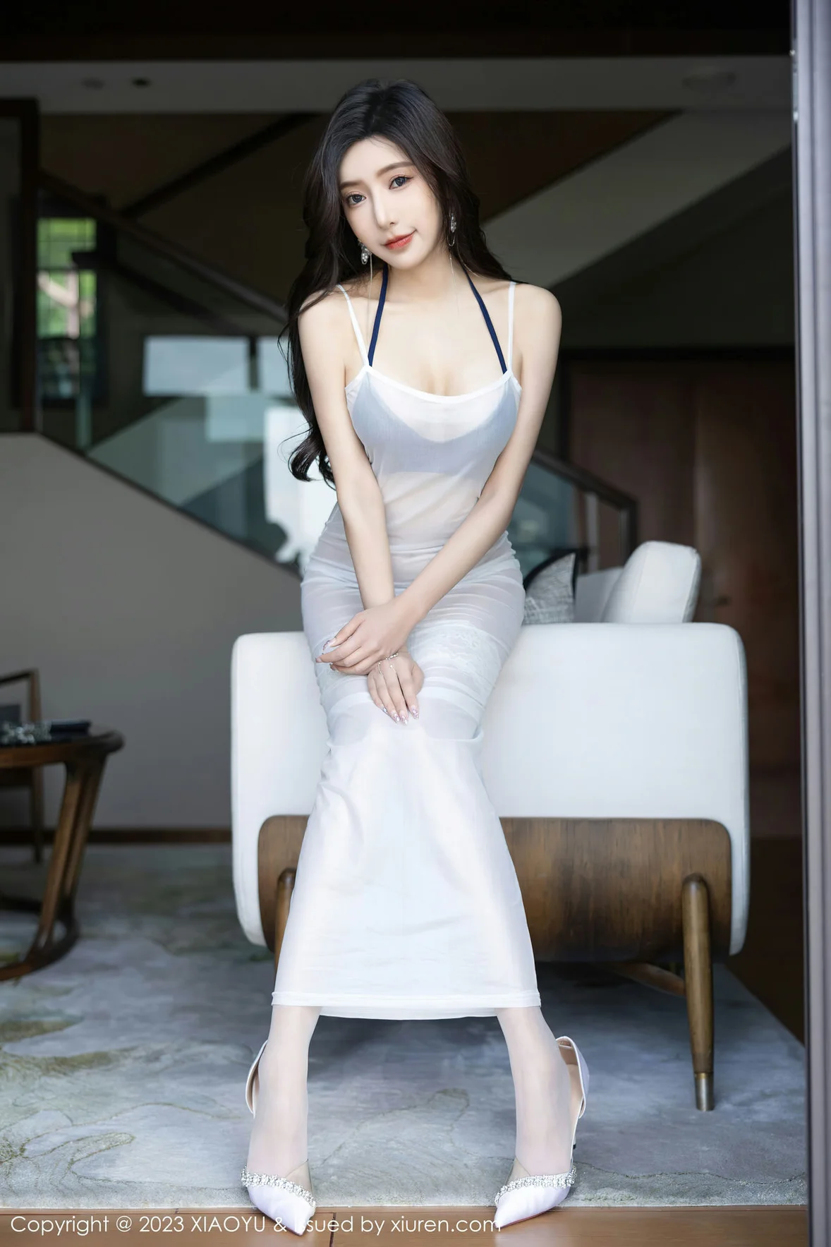  XIAOYU 语画界 Vol.1052 王馨瑶yanni 白色轻透连衣长裙贵州旅拍 [98P]第8张