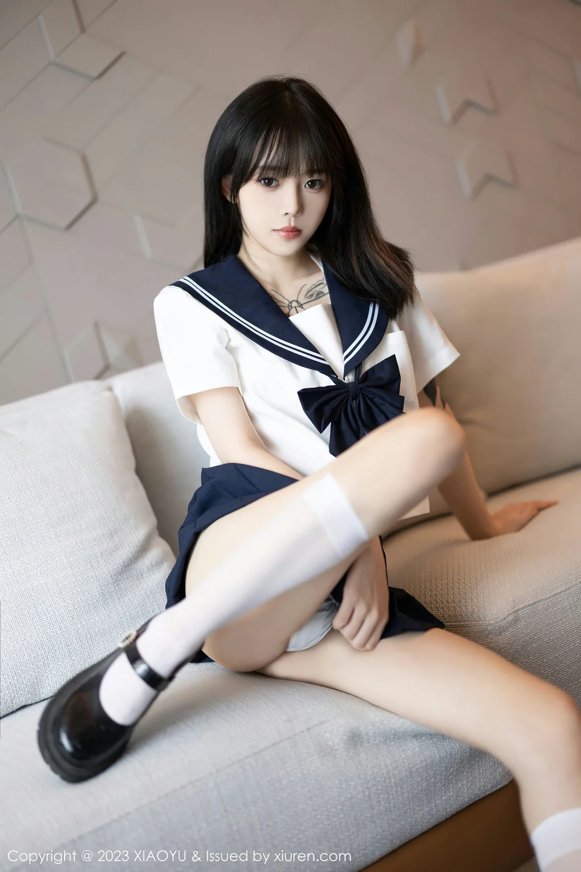  XIAOYU 语画 Vol.1087 奶瓶. 白色学妹服饰性感写真 [89P]第11张