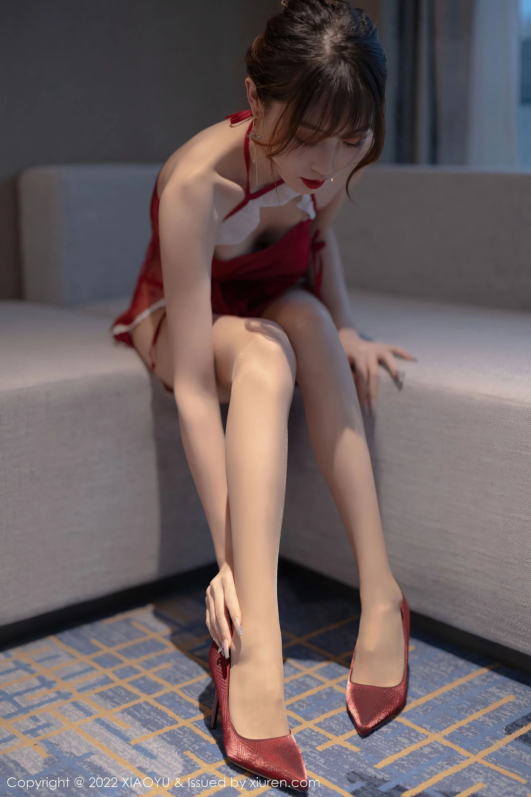 语画界 VOL.769 林星阑 丝袜美腿性感露肩写真第14张