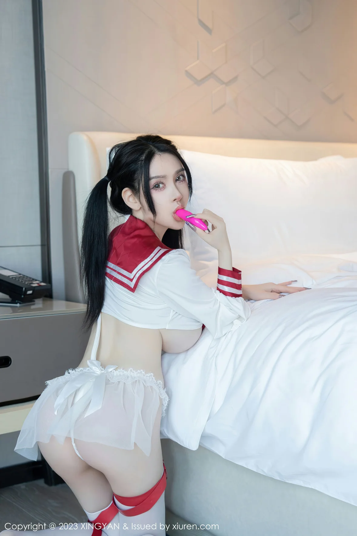  星颜社 Vol.195 潘娇娇 白丝性感写真 [78P]第9张