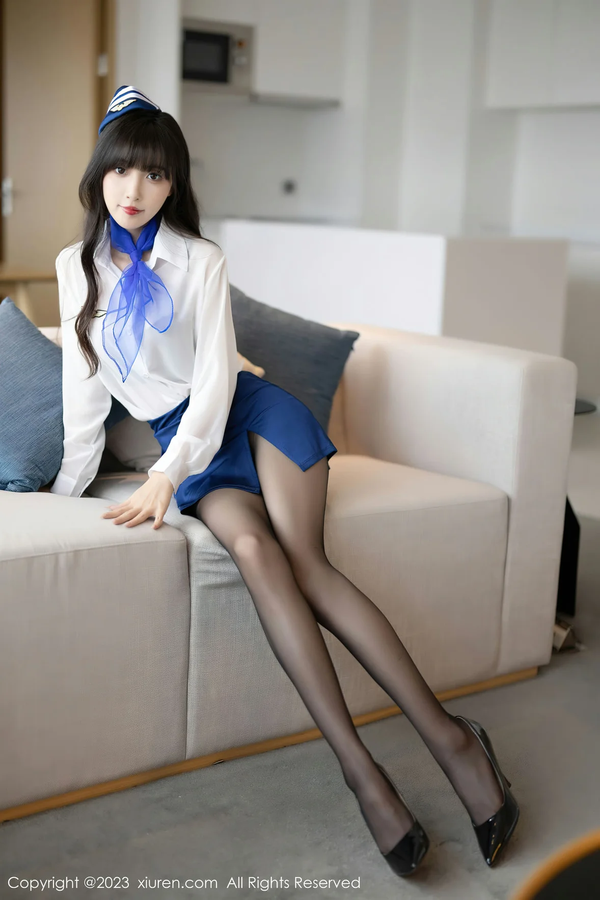  秀人网 No.7347 林星阑 空姐制服安吉旅拍 [84P]第4张