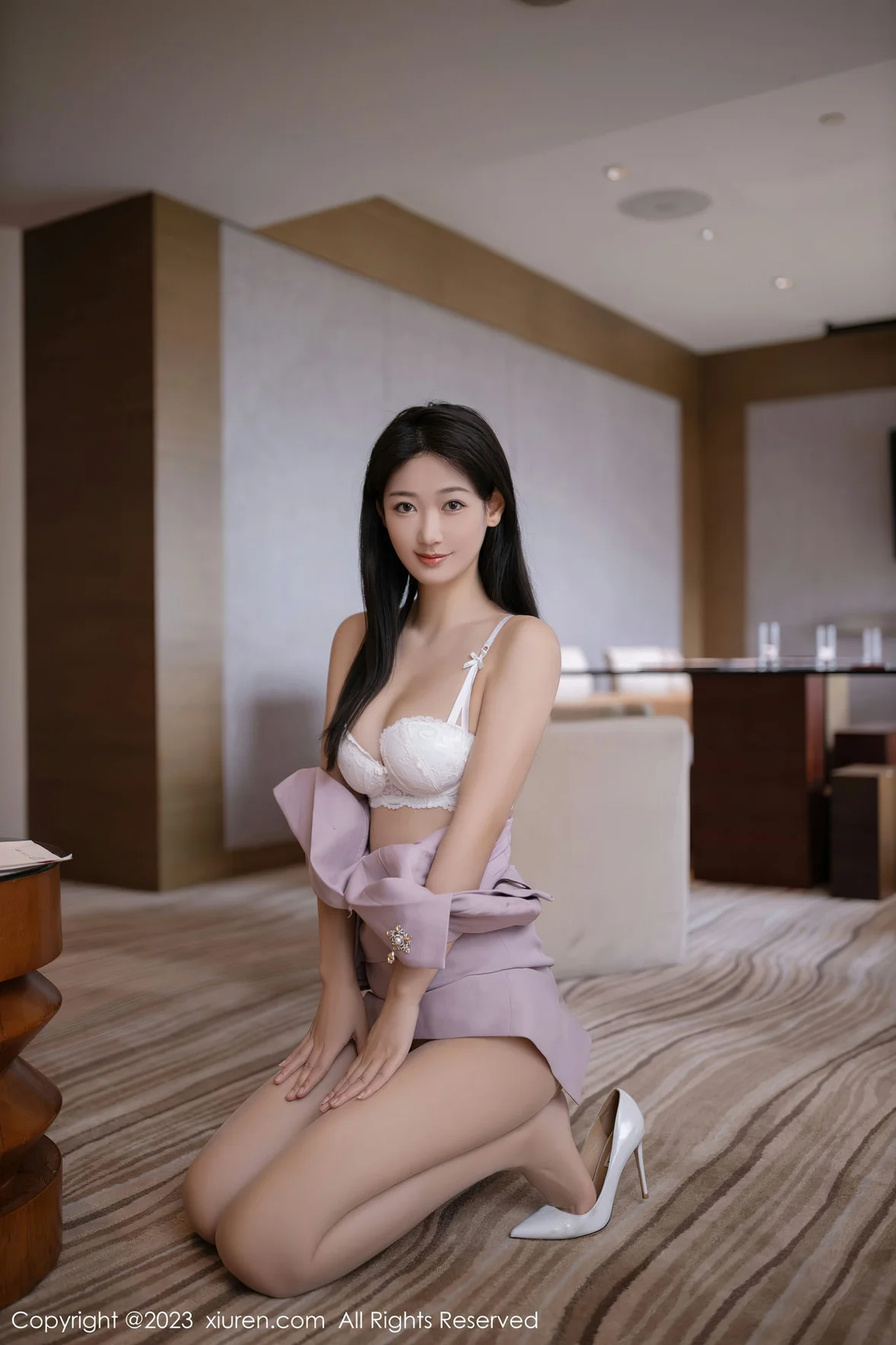  XiuRen 秀人 No.6859 唐安琪 白色蕾丝内衣珠三角旅拍1 [81P]第11张