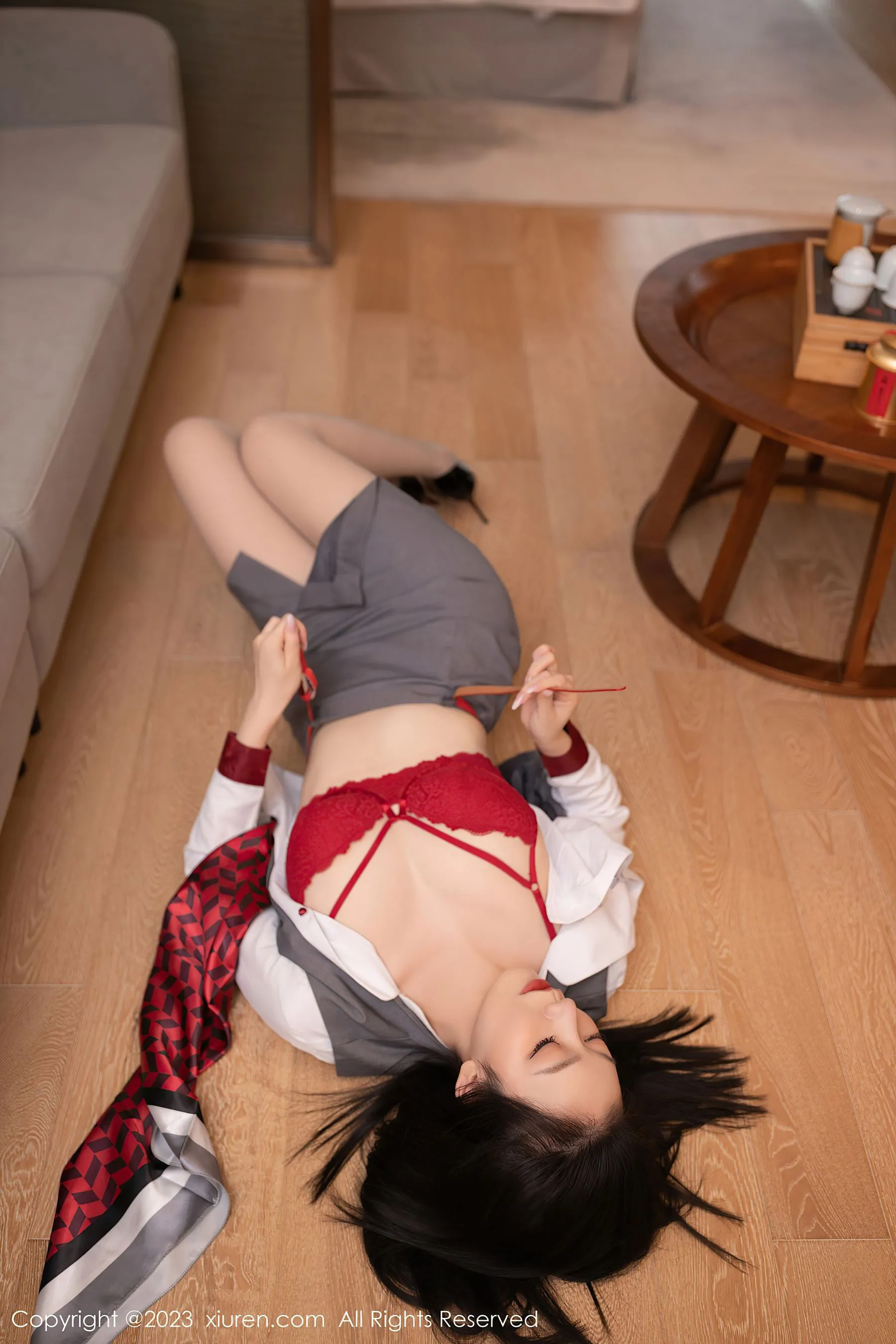  秀人网 No.6148 安然anran 制服美腿第26张