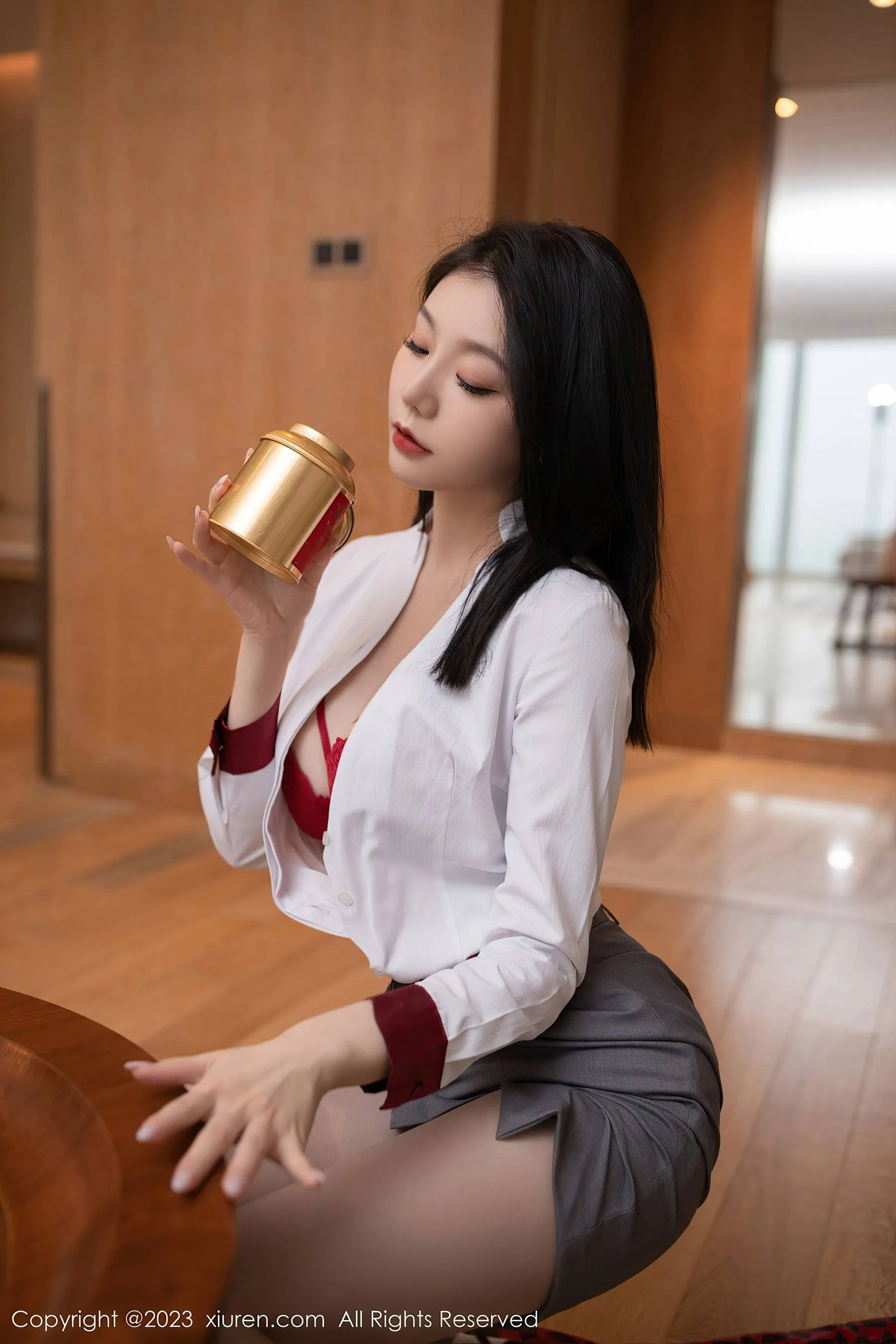  秀人网 No.6148 安然anran 制服美腿第24张