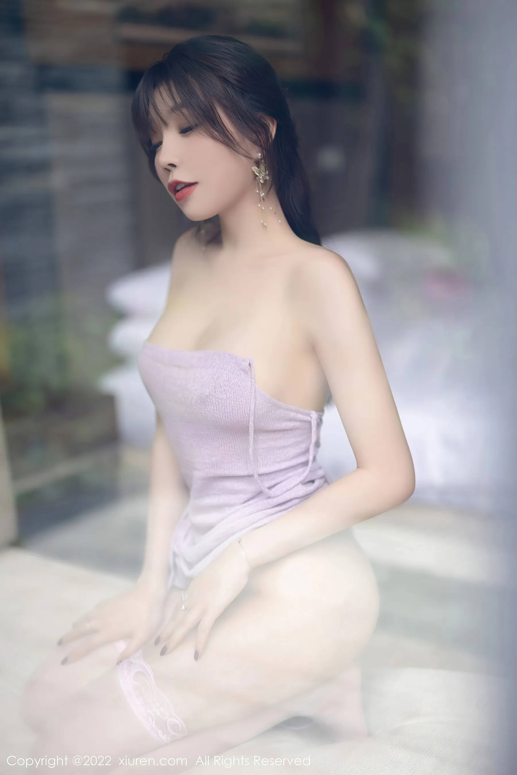  秀人网 No.4734 芝芝Booty 美腿丝袜长裙写真第8张