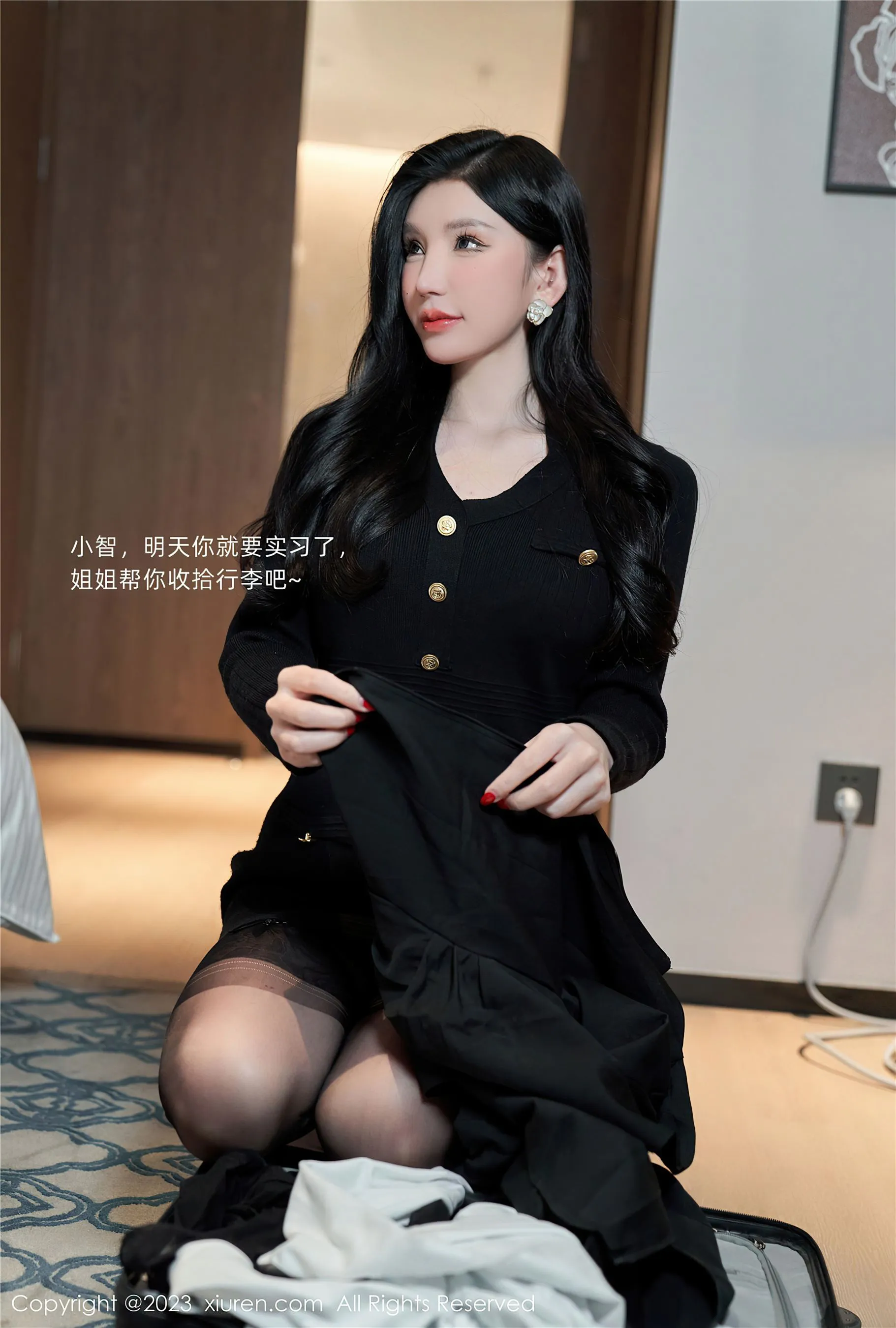 秀人网 No.6401 周于希Sally 美臀黑丝第18张