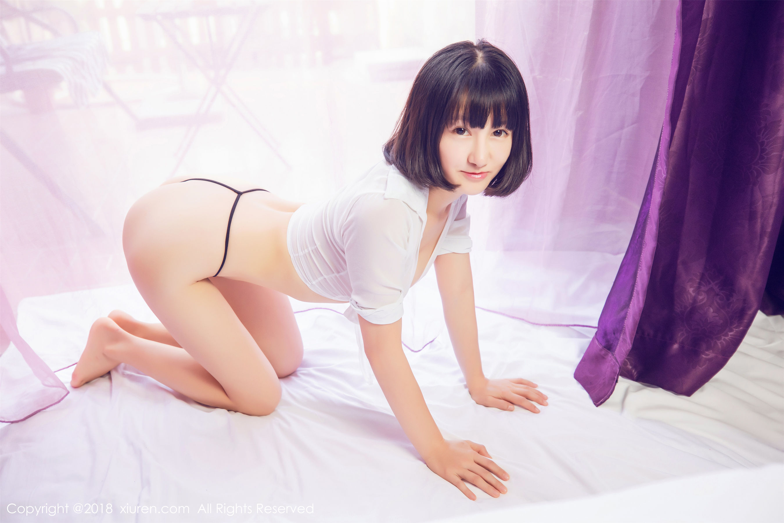  小探戈《透视蕾丝内衣+女仆装+诱惑女秘书OL》 秀人 No.933第15张