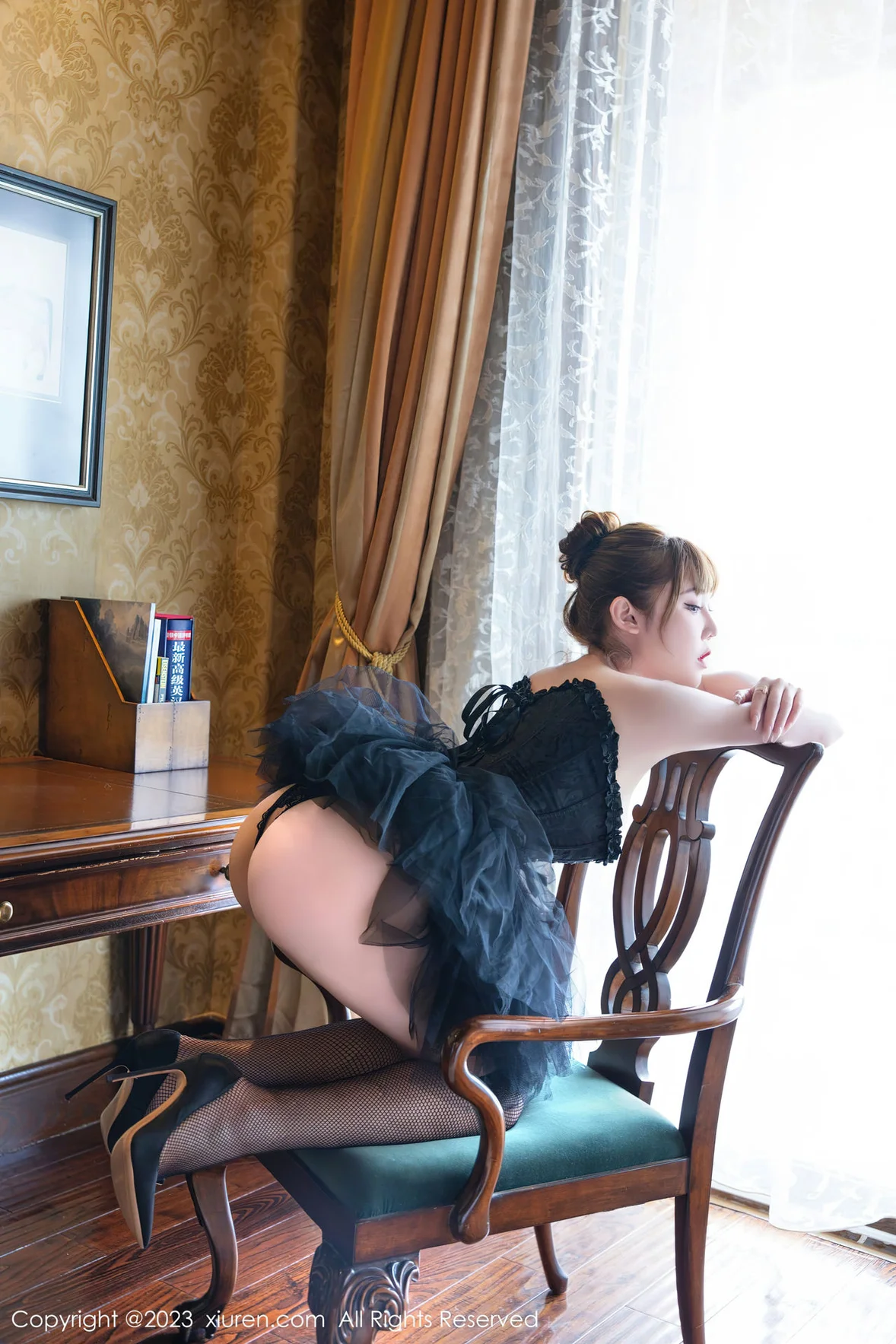  XiuRen 秀人 No.7057 萌汉药baby 黑色舞裙性感写真33 [82P]第5张