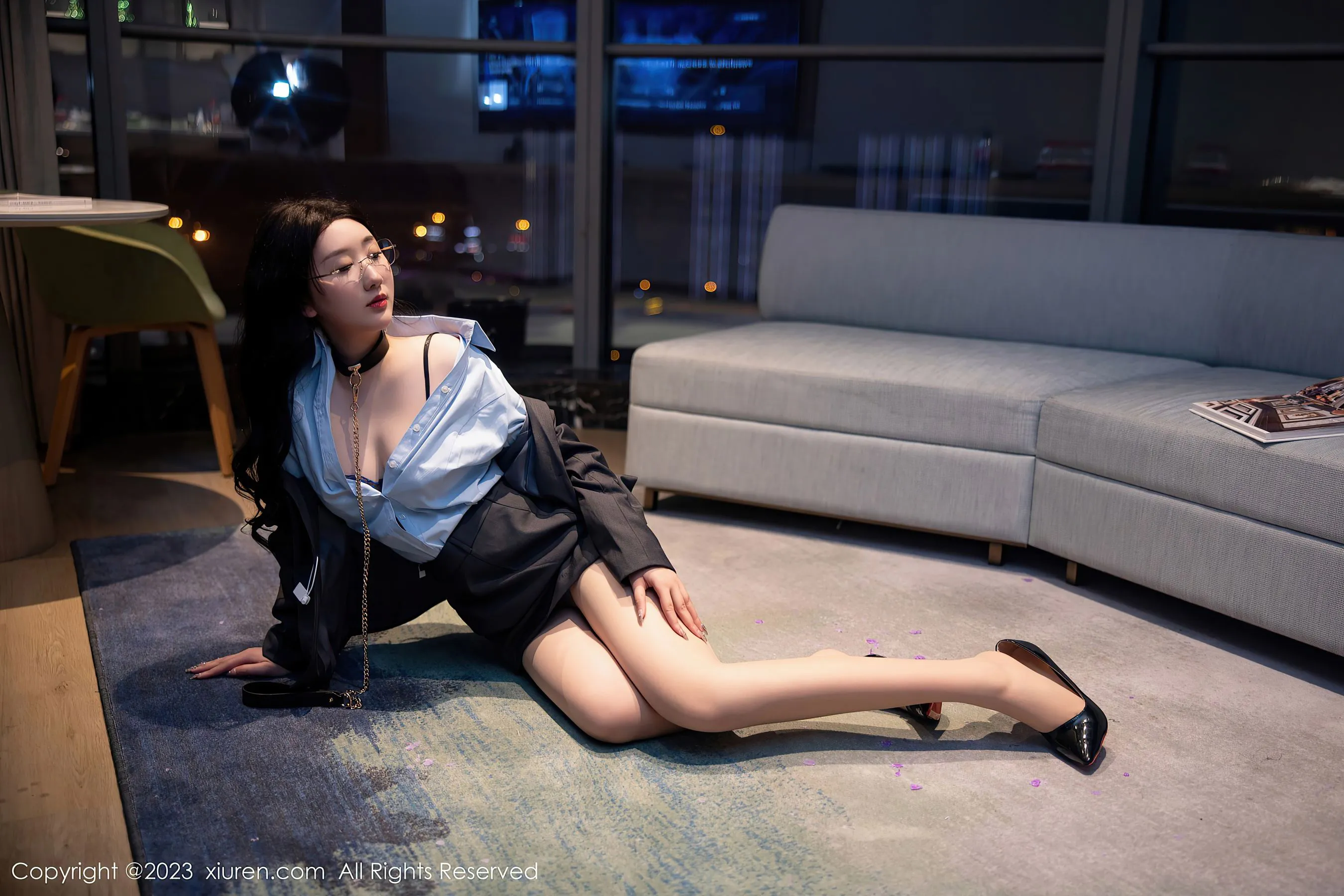 秀人网 No.6607 江真真 丝袜制服第2张