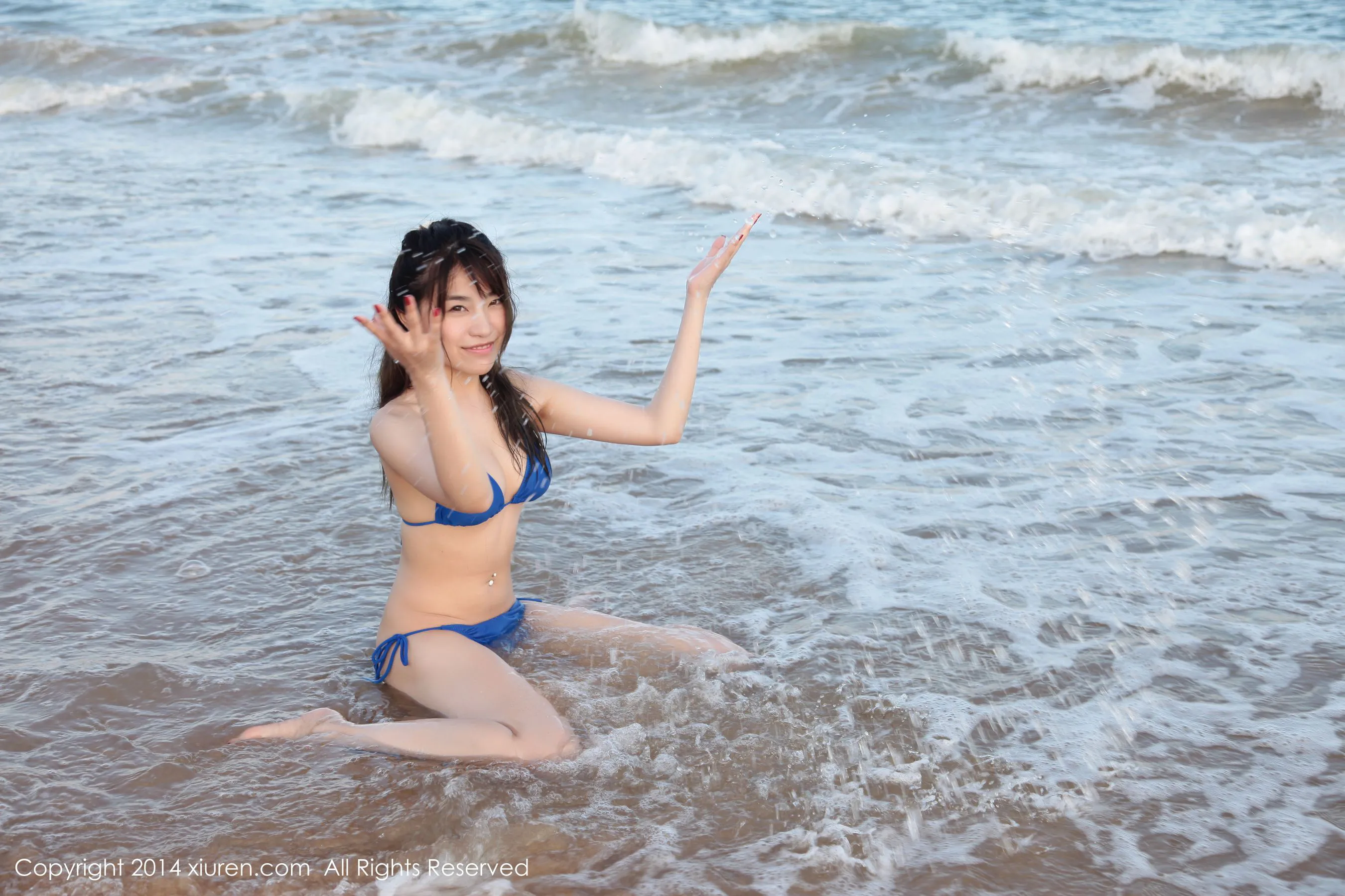 许诺Sabrina《海边小清新系列》 秀人网 No.167第9张