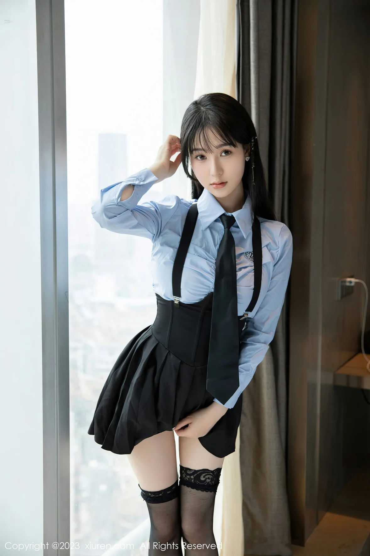  XiuRen 秀人 No.7140 柚琪Rich 性感学妹装扮 [77P]第2张