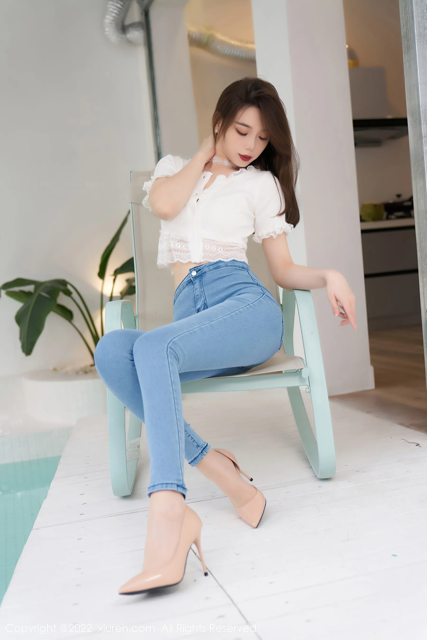  秀人网 No.4633 言沫 牛仔裤美腿第10张