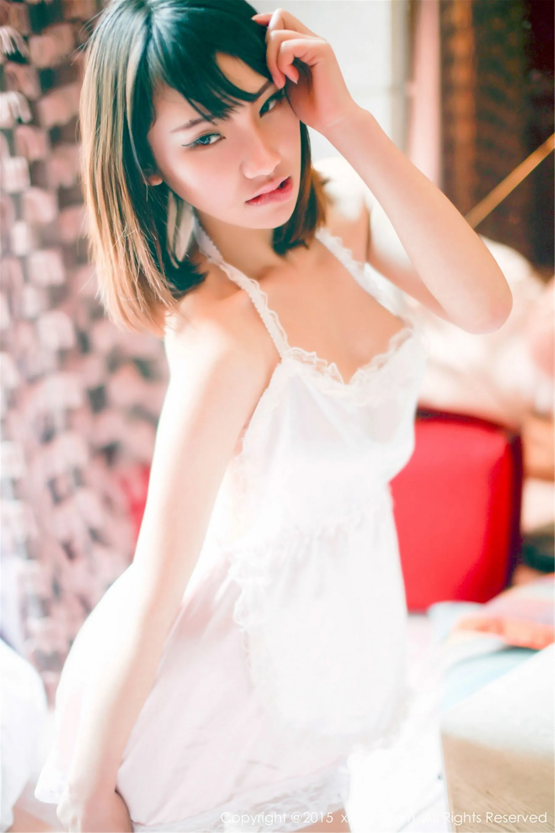  颜浅浅Cindy《挤胸+睡衣系列》 秀人网 No.270第1张