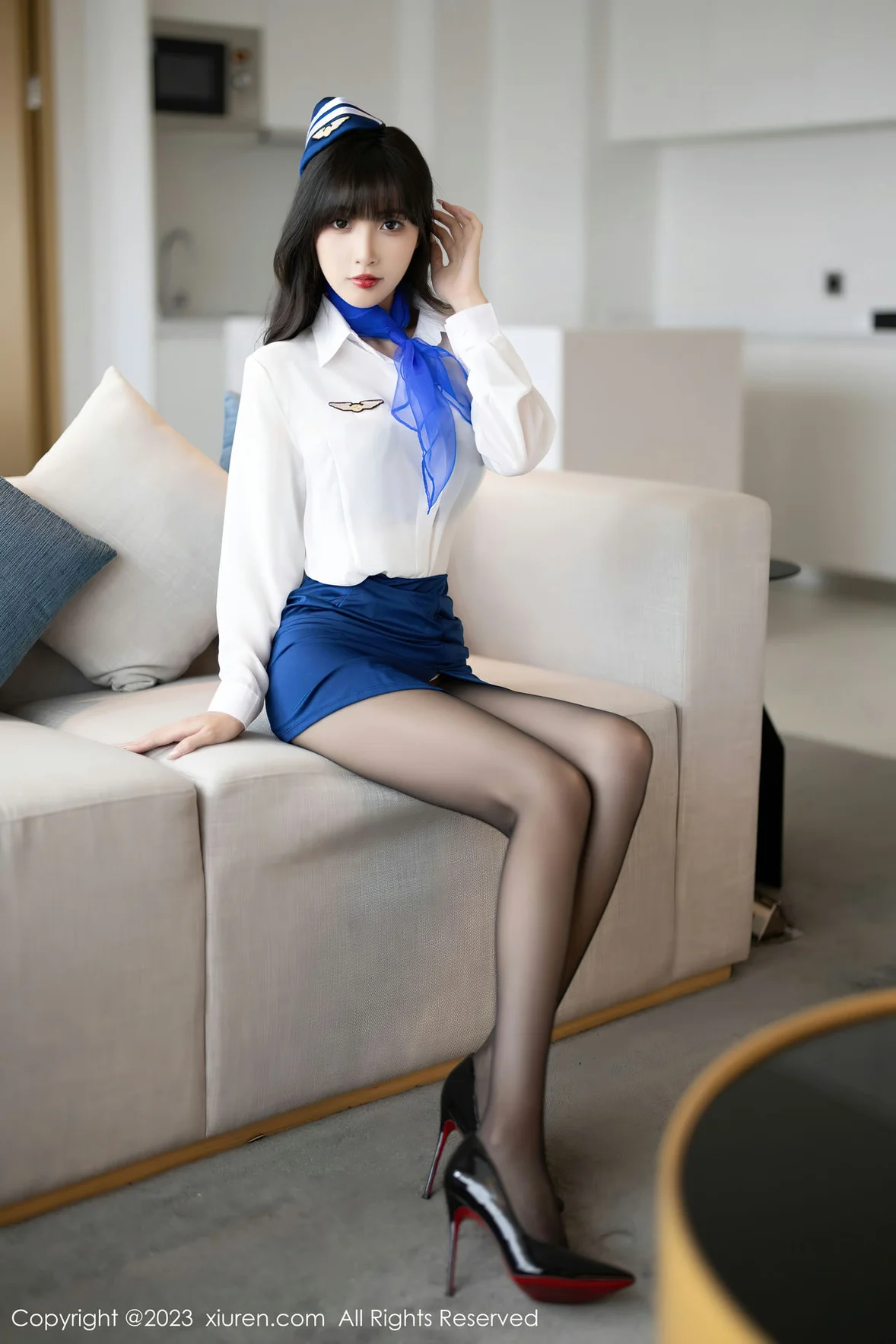  秀人网 No.7347 林星阑 空姐制服安吉旅拍 [84P]第3张