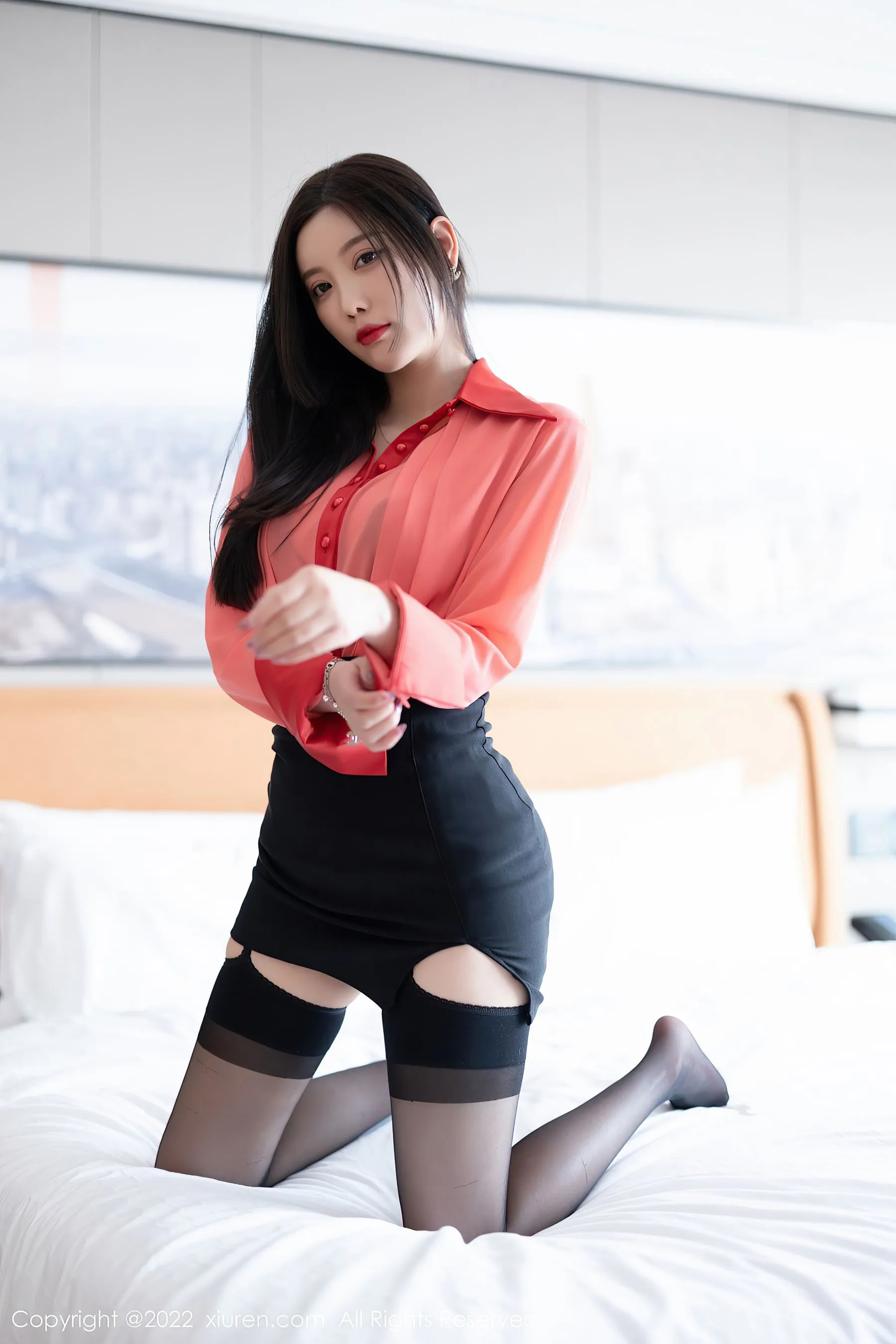  秀人网 No.4928 杨晨晨Yome 短裙黑丝第23张