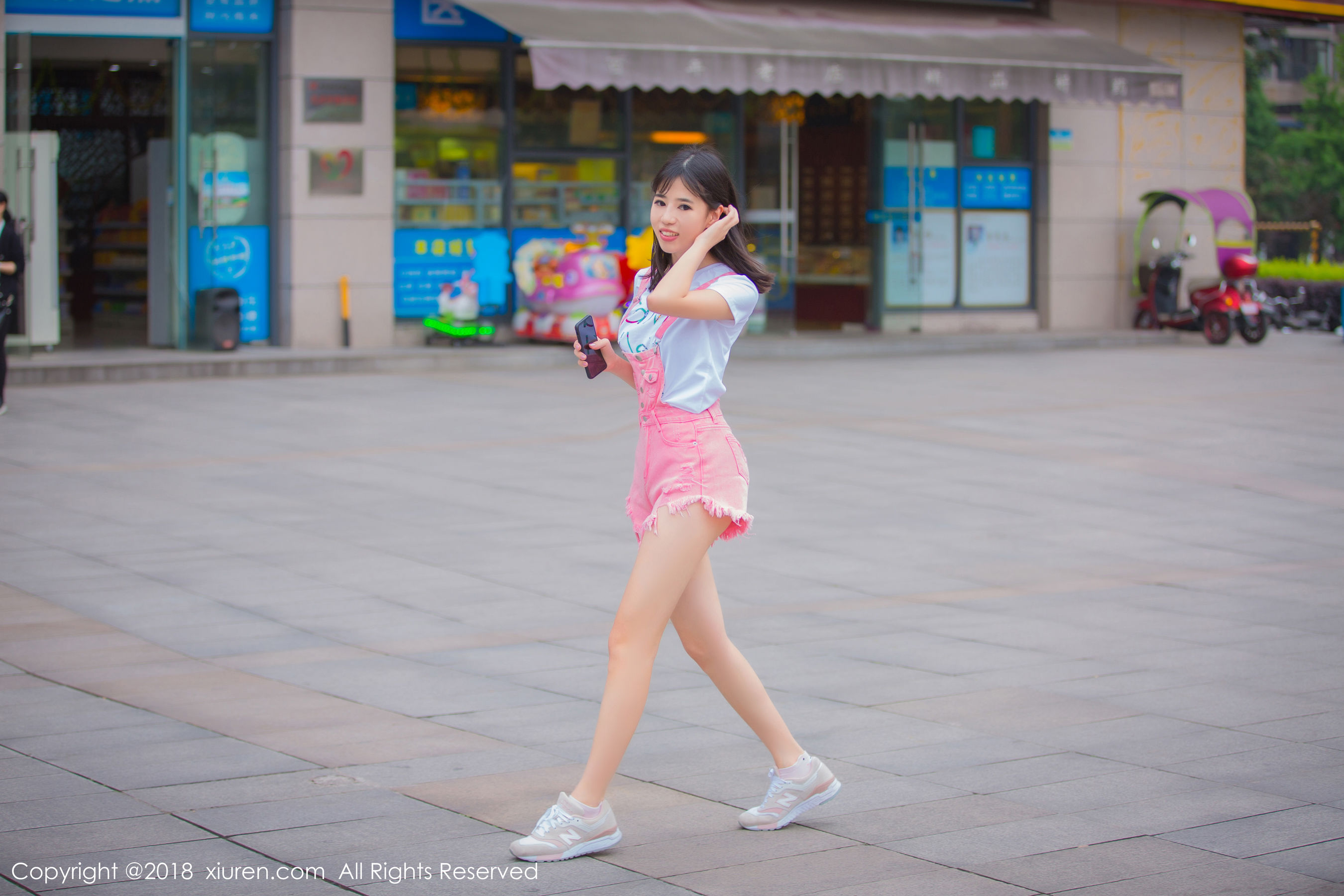  模特艾栗栗栗栗栗栗吖《清新美腿外拍与私房内衣魅惑》 XiuRen 秀人网 No.1026第9张