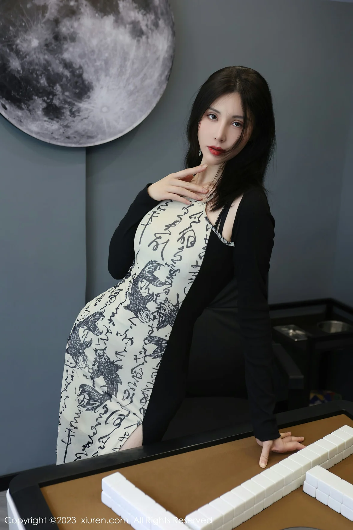  XiuRen 秀人 No.7178 曼柔 中国风连衣长裙性感写真 [74P]第1张