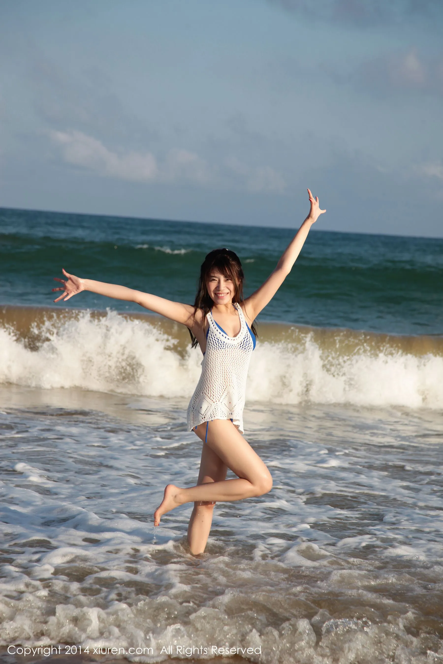 许诺Sabrina《海边小清新系列》 秀人网 No.167第5张