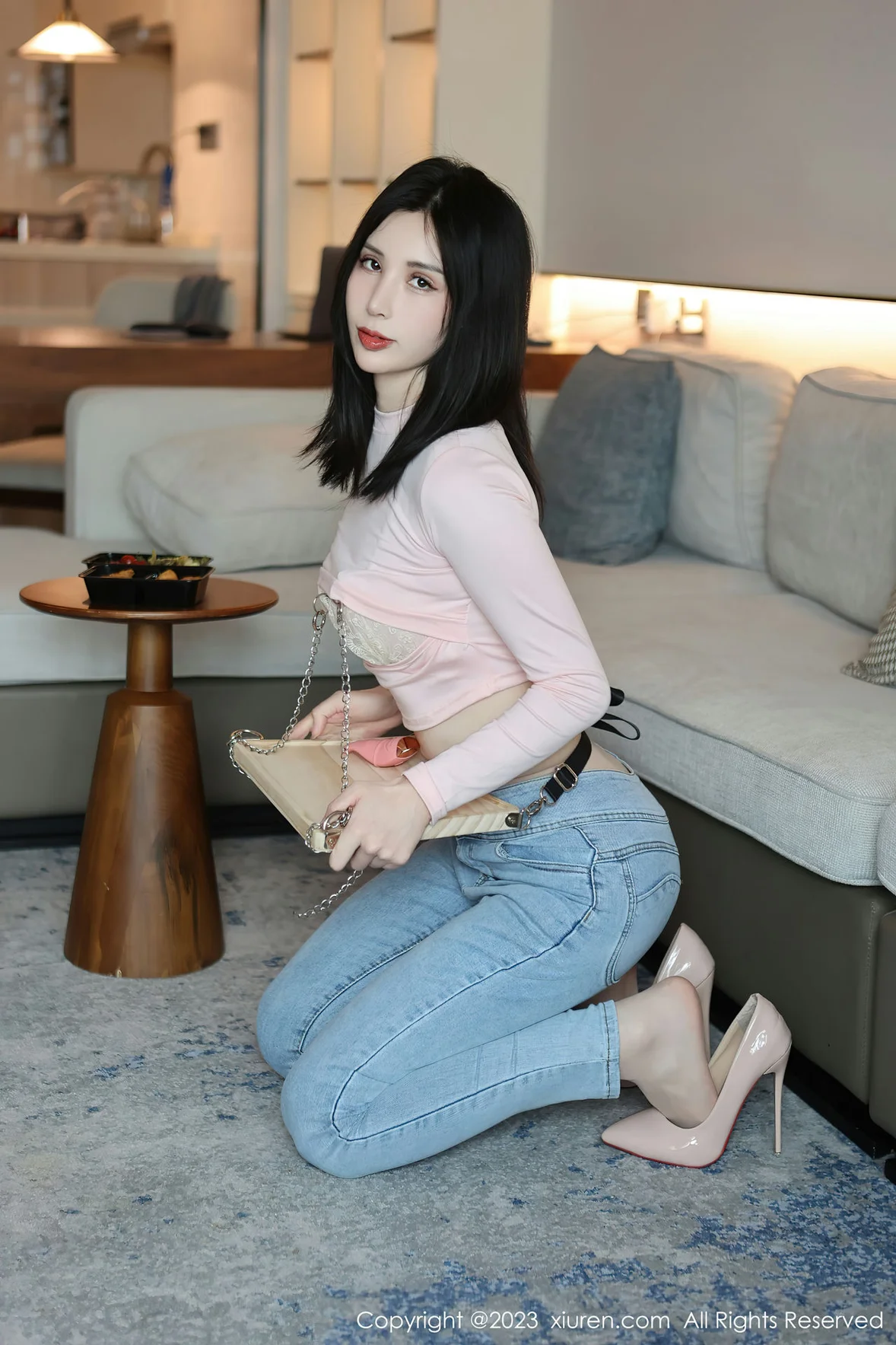  XiuRen 秀人 No.6992 曼柔 粉色蕾丝内衣性感写真 [83P]第6张