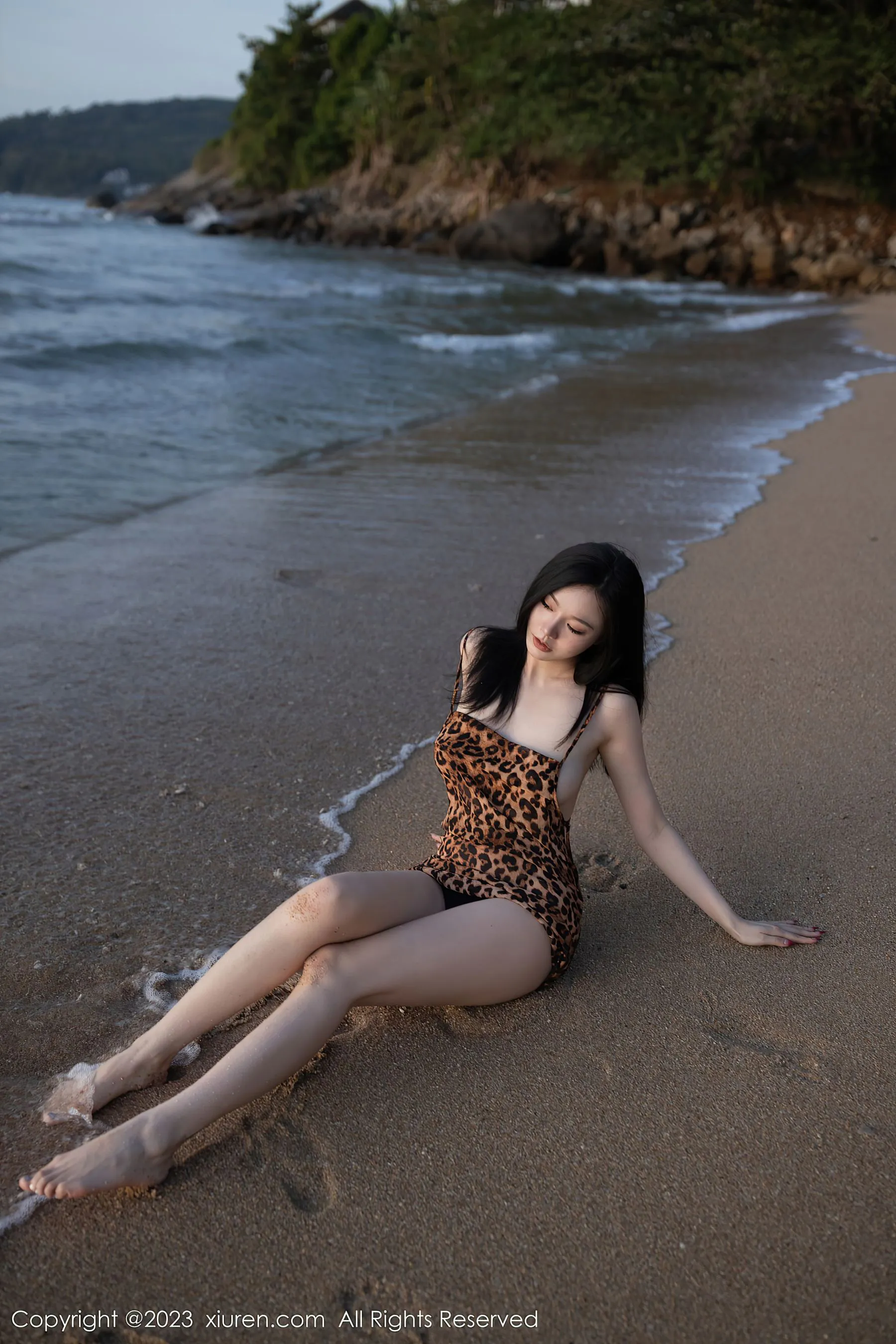  秀人网 No.6787 安然anran 豹纹美腿第25张