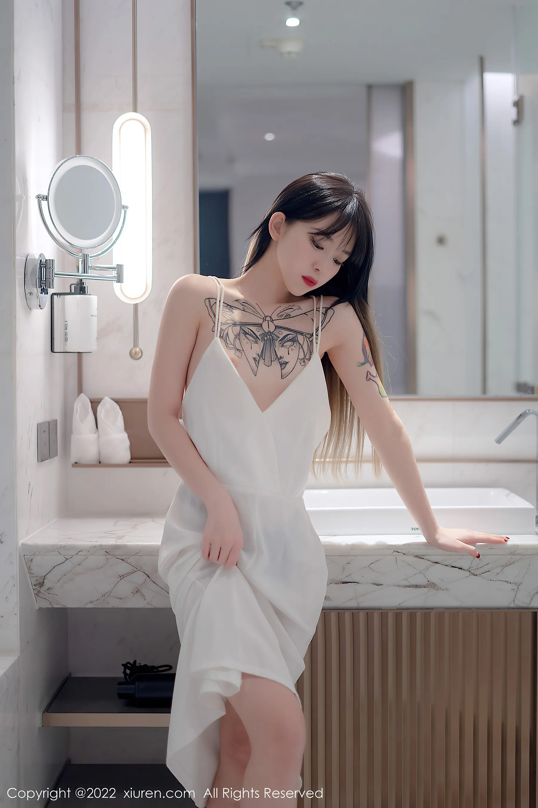  秀人网 No.4611 奶瓶. 淑女美腿长裙薄纱第17张