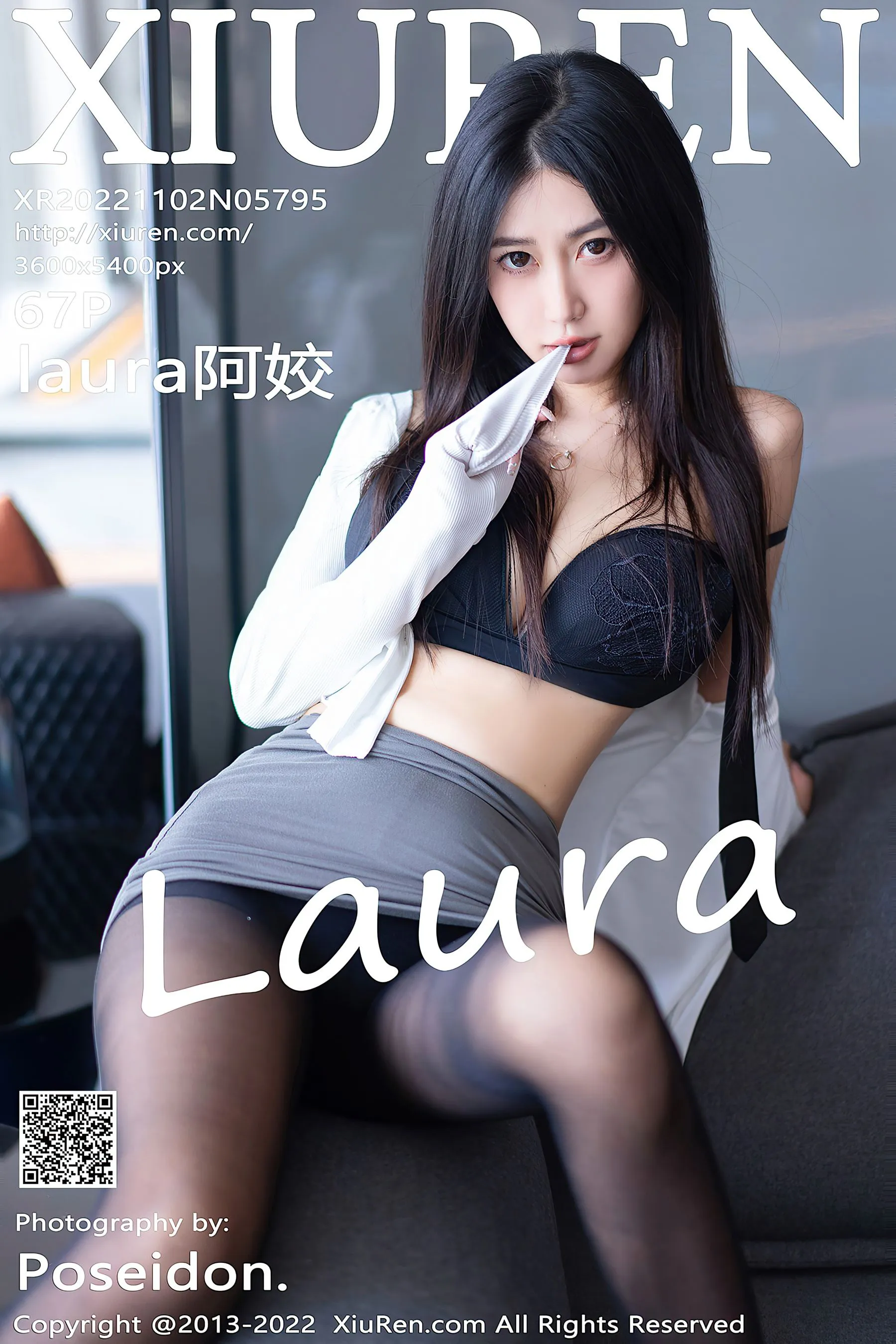  秀人网 No.5795 laura阿姣 黑丝美腿第19张