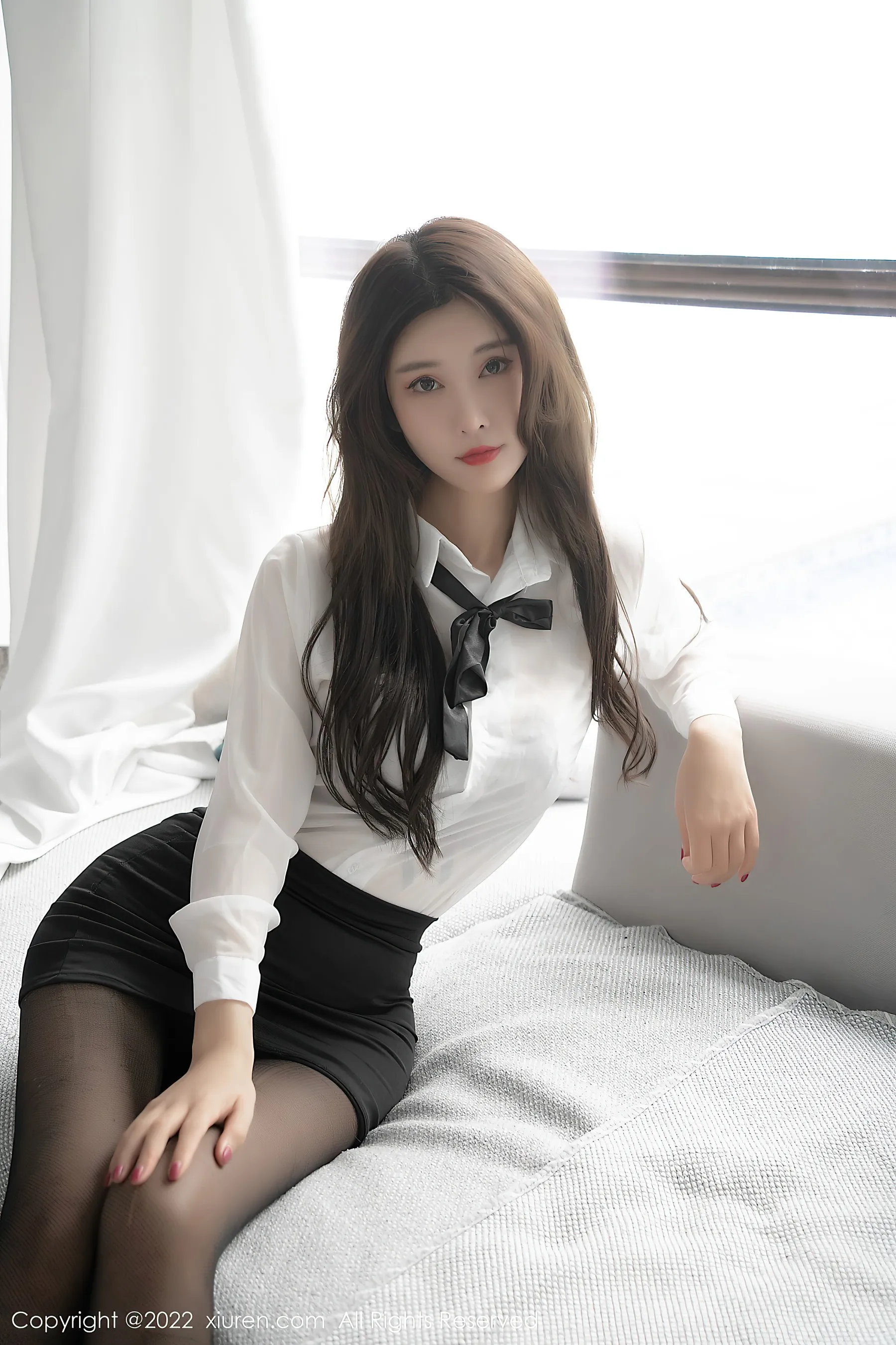  秀人网 No.4807 夏沫沫tifa 黑丝美腿第13张