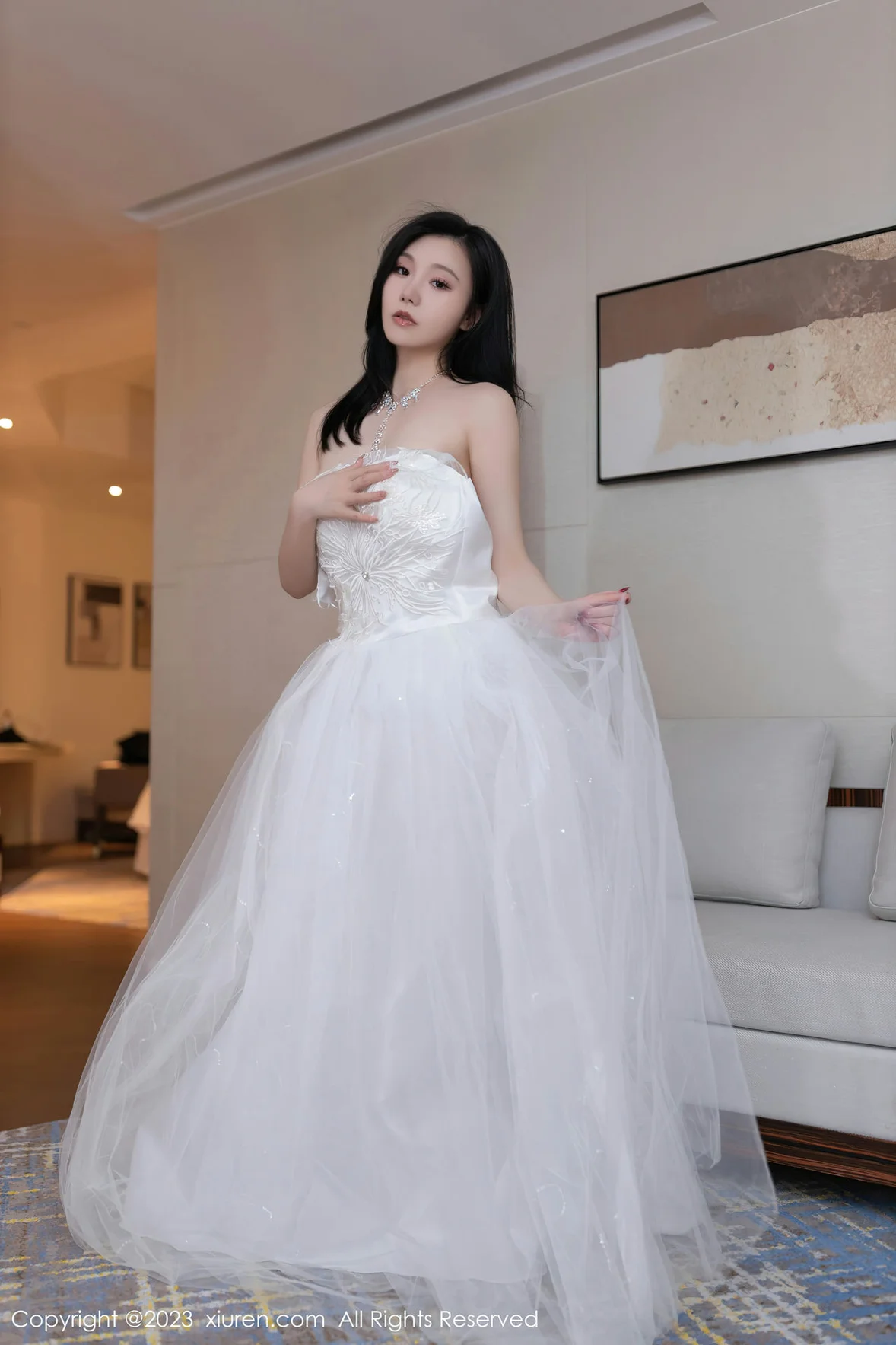  XiuRen 秀人 No.7201 安然anran 白色婚纱性感写真 [80P]第5张