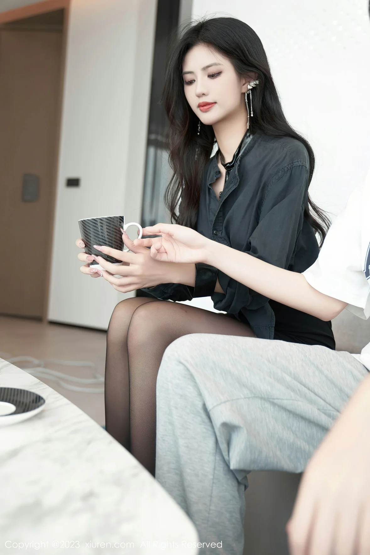  XiuRen 秀人 No.7100 浅浅Danny 黑色情趣性感写真 [85P]第6张