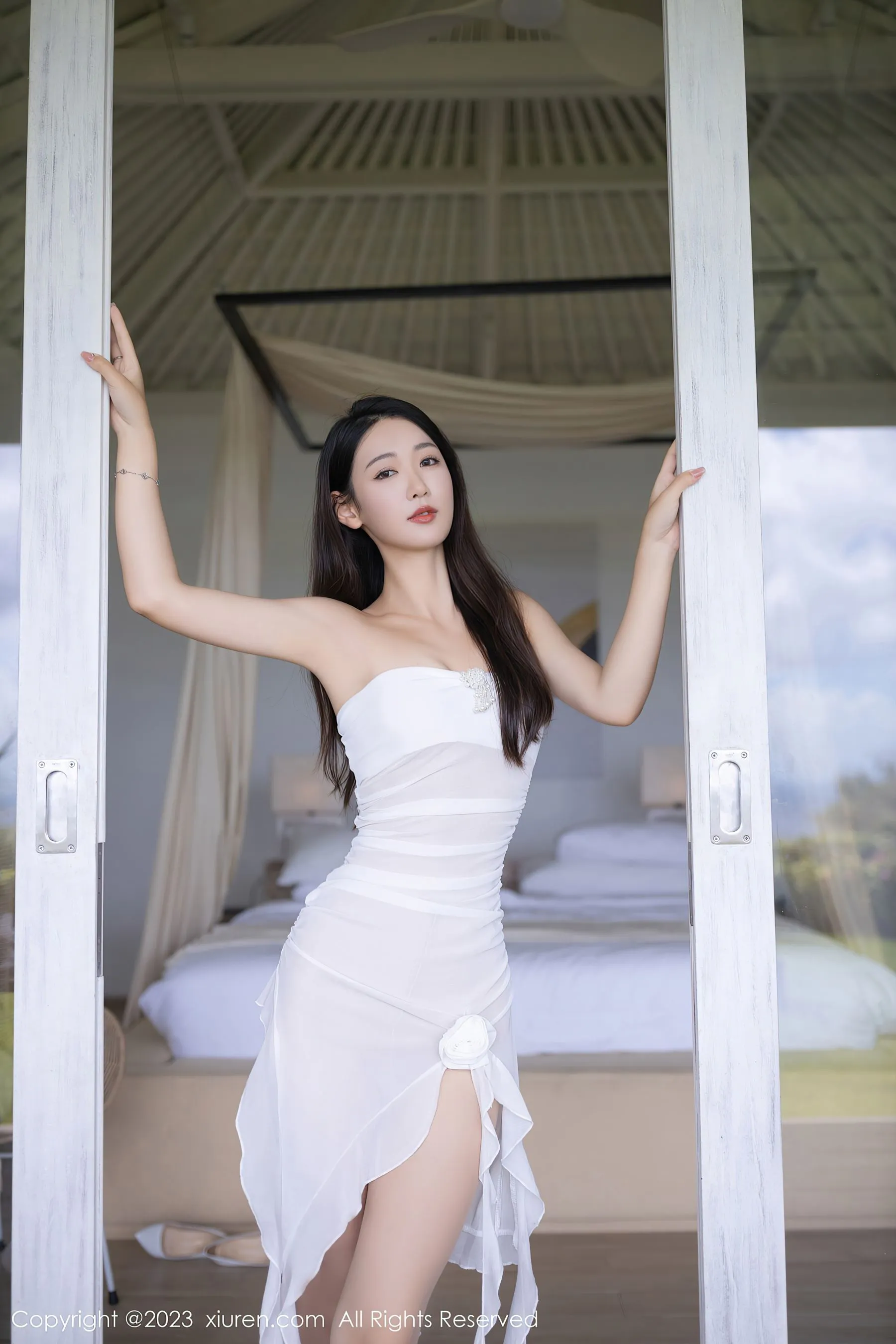  秀人网 No.6780 唐安琪 长裙美腿第11张