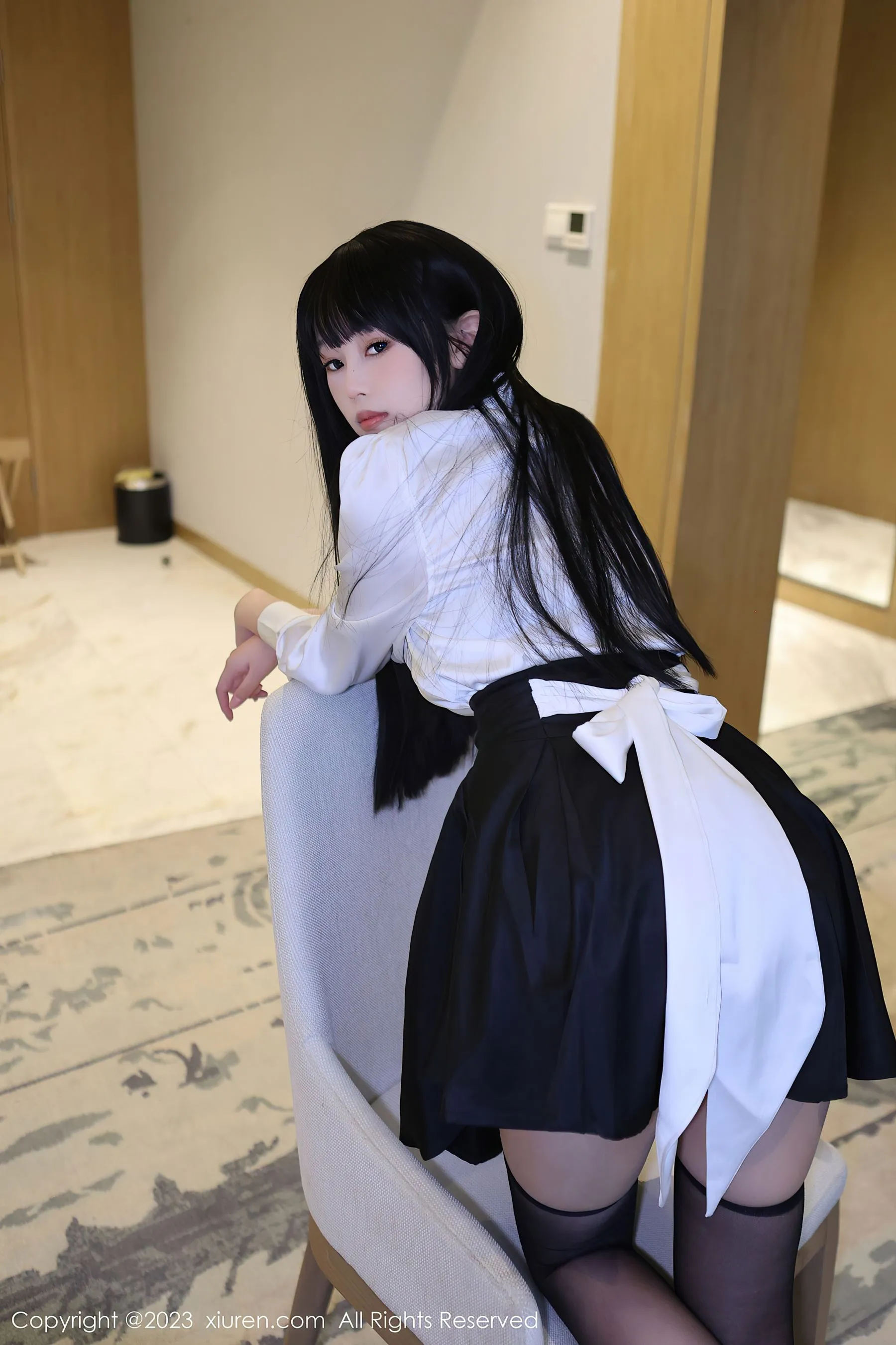 秀人网 No.6685 早川京子 黑丝美腿第23张