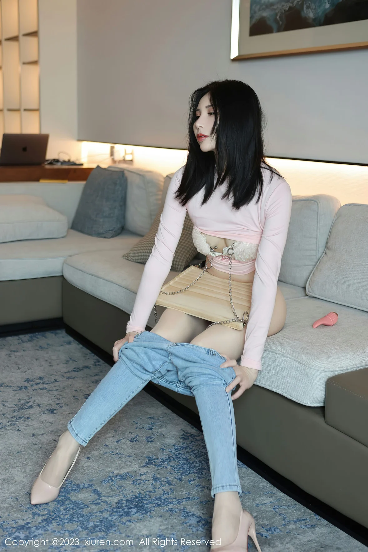  XiuRen 秀人 No.6992 曼柔 粉色蕾丝内衣性感写真 [83P]第13张