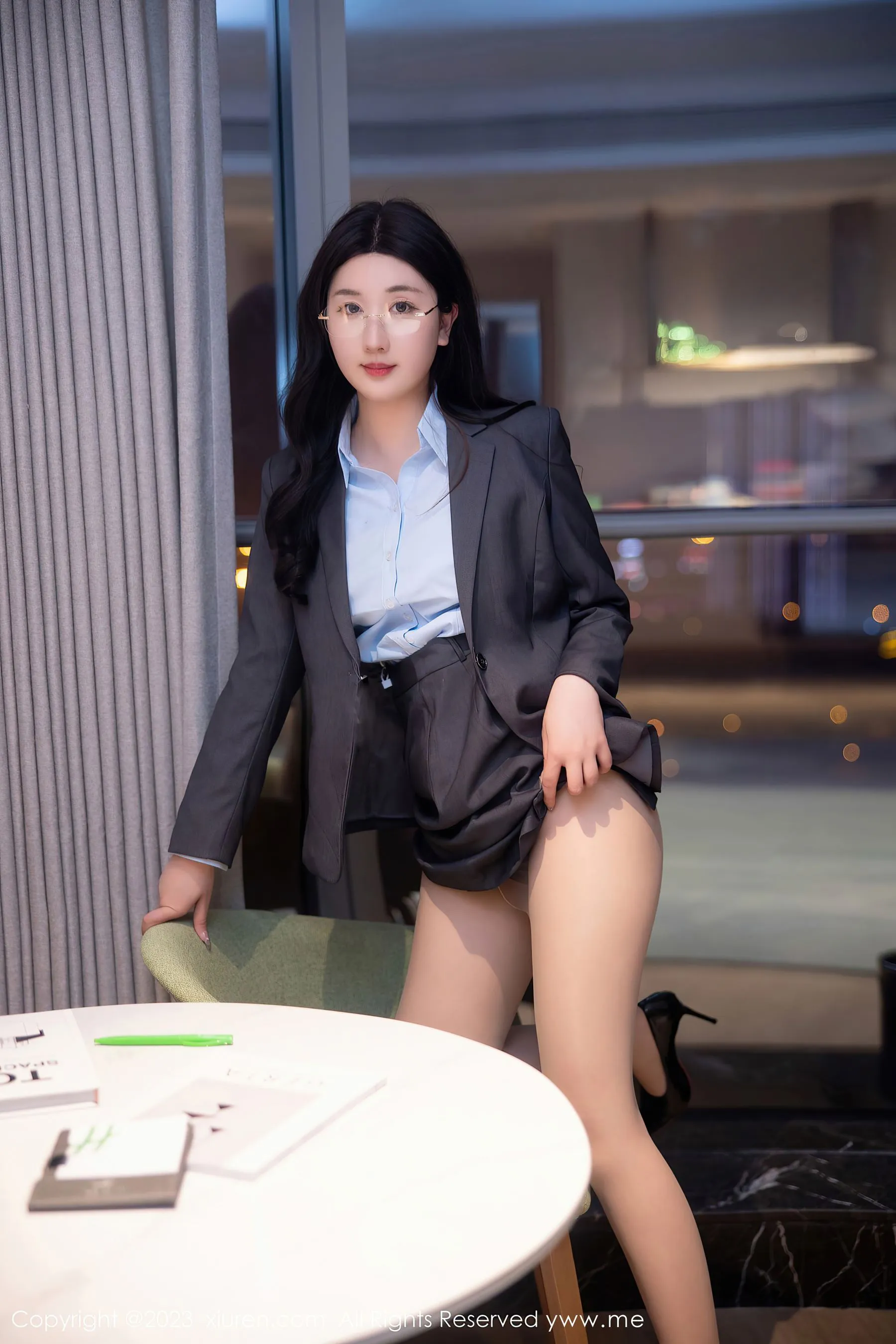  秀人网 No.6607 江真真 丝袜制服第26张