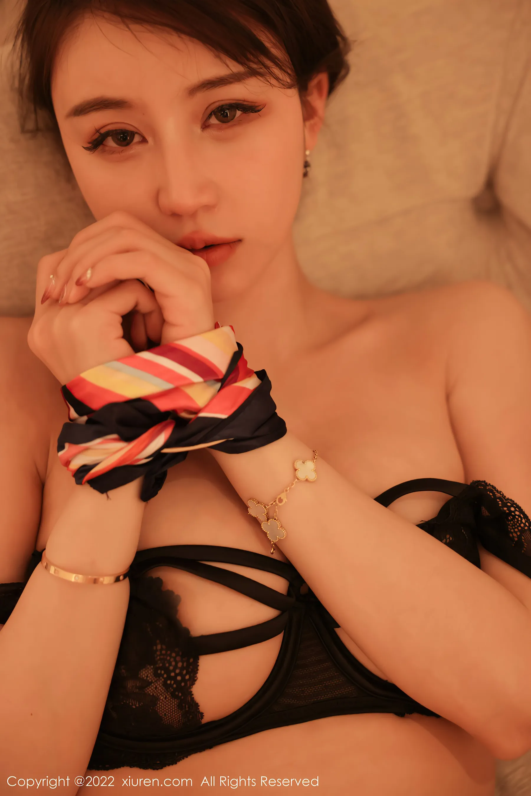  秀人网 No.4824 tina_甜仔 空姐制服蕾丝写真第15张