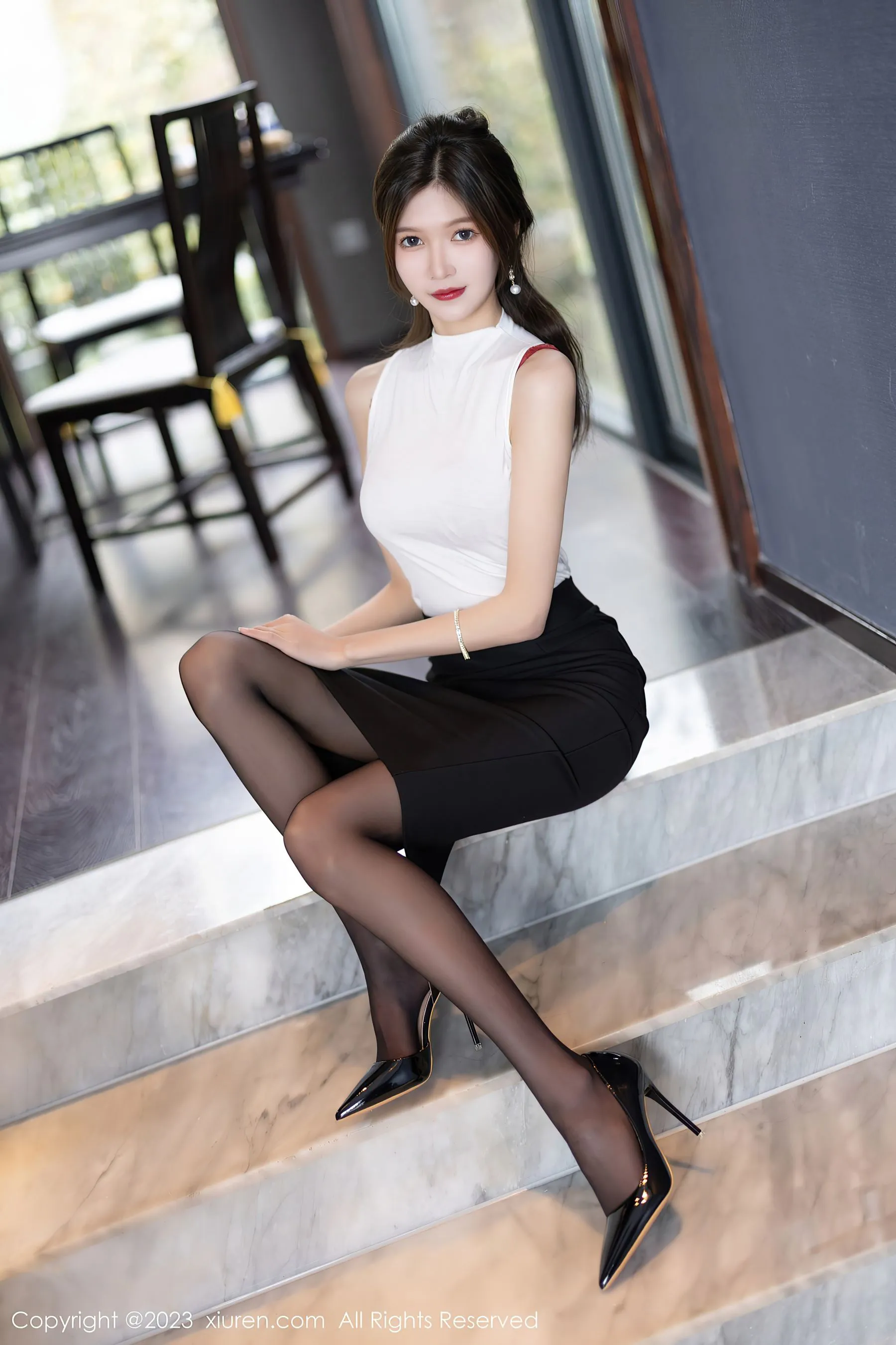  秀人网 No.6194 程程程- 黑丝短裙第25张