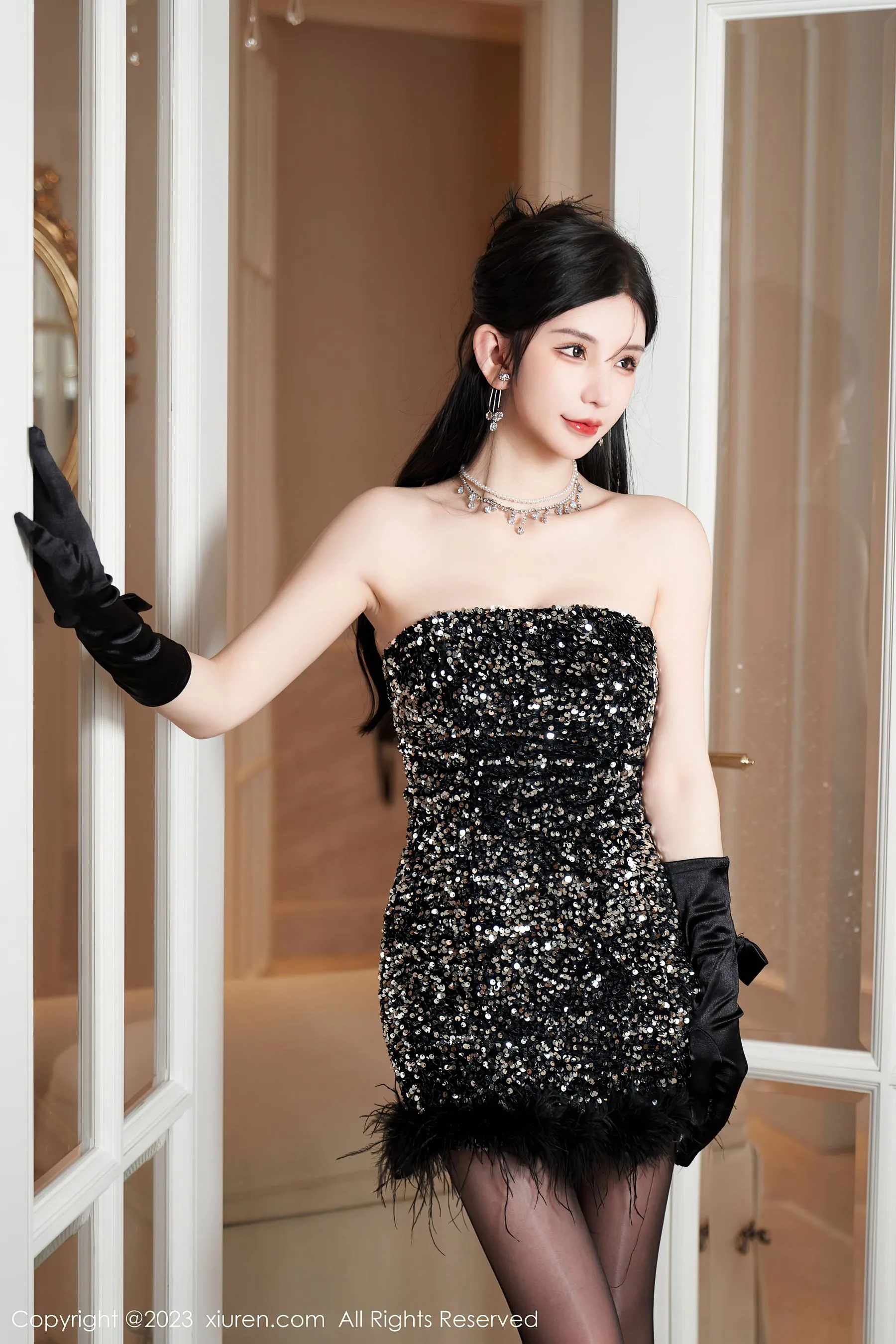  秀人网 No.6771 周于希Sally 美臀黑丝第5张